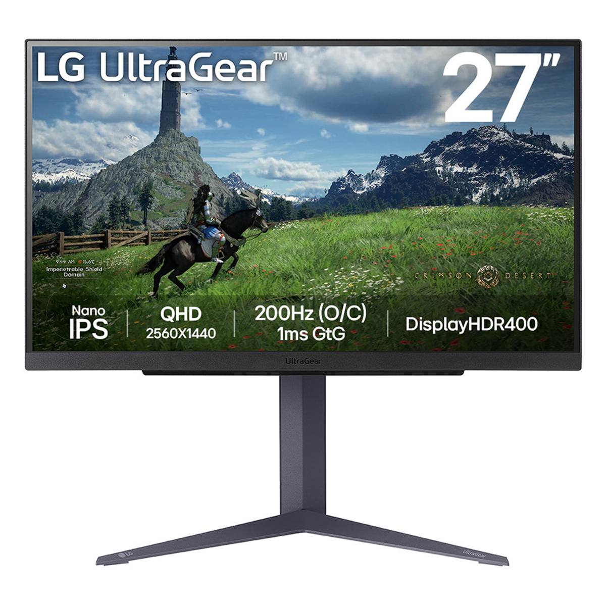 LG 27" 27GS85Q-B 2560x1440 IPS 180Hz 1ms FreeSync Widescreen Gaming Monitor