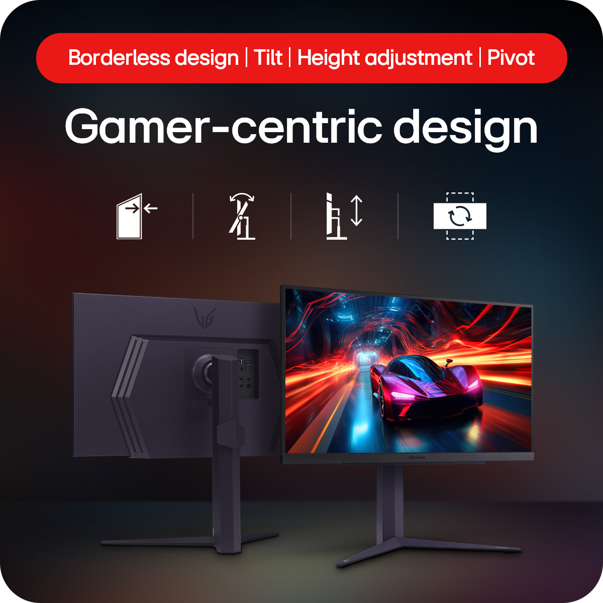 LG - LG 27" 27GS85Q-B 2560x1440 IPS 180Hz 1ms FreeSync Widescreen Gaming Monitor