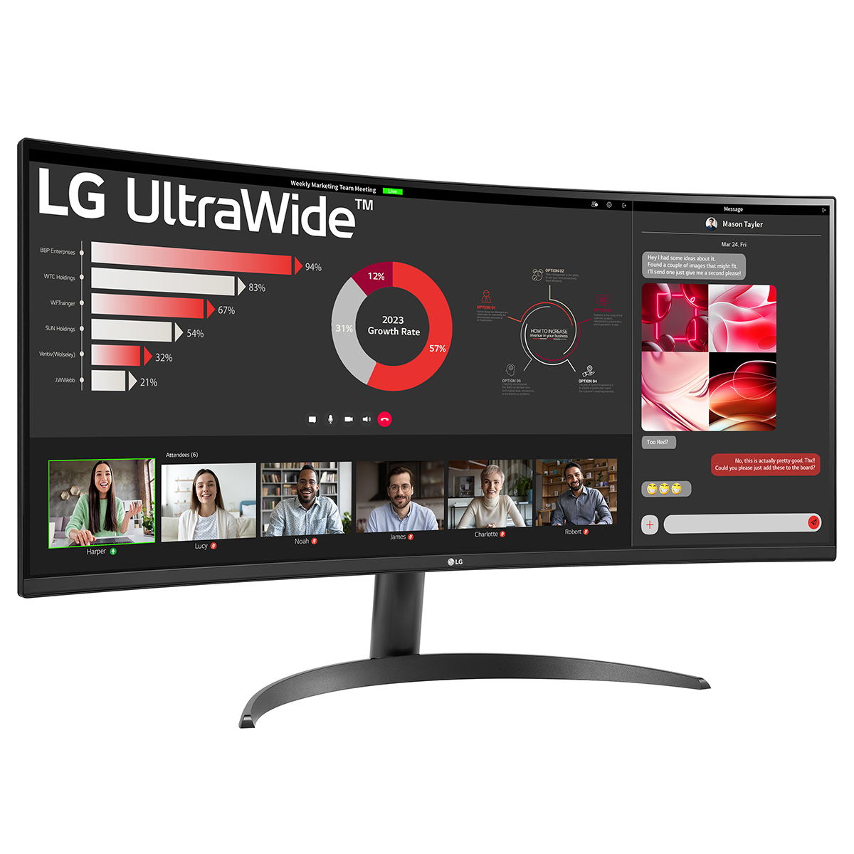 LG - LG 34" 34WR50QK-B 3440x1440 VA 100Hz 1ms FreeSync UltraWide Gaming Monitor