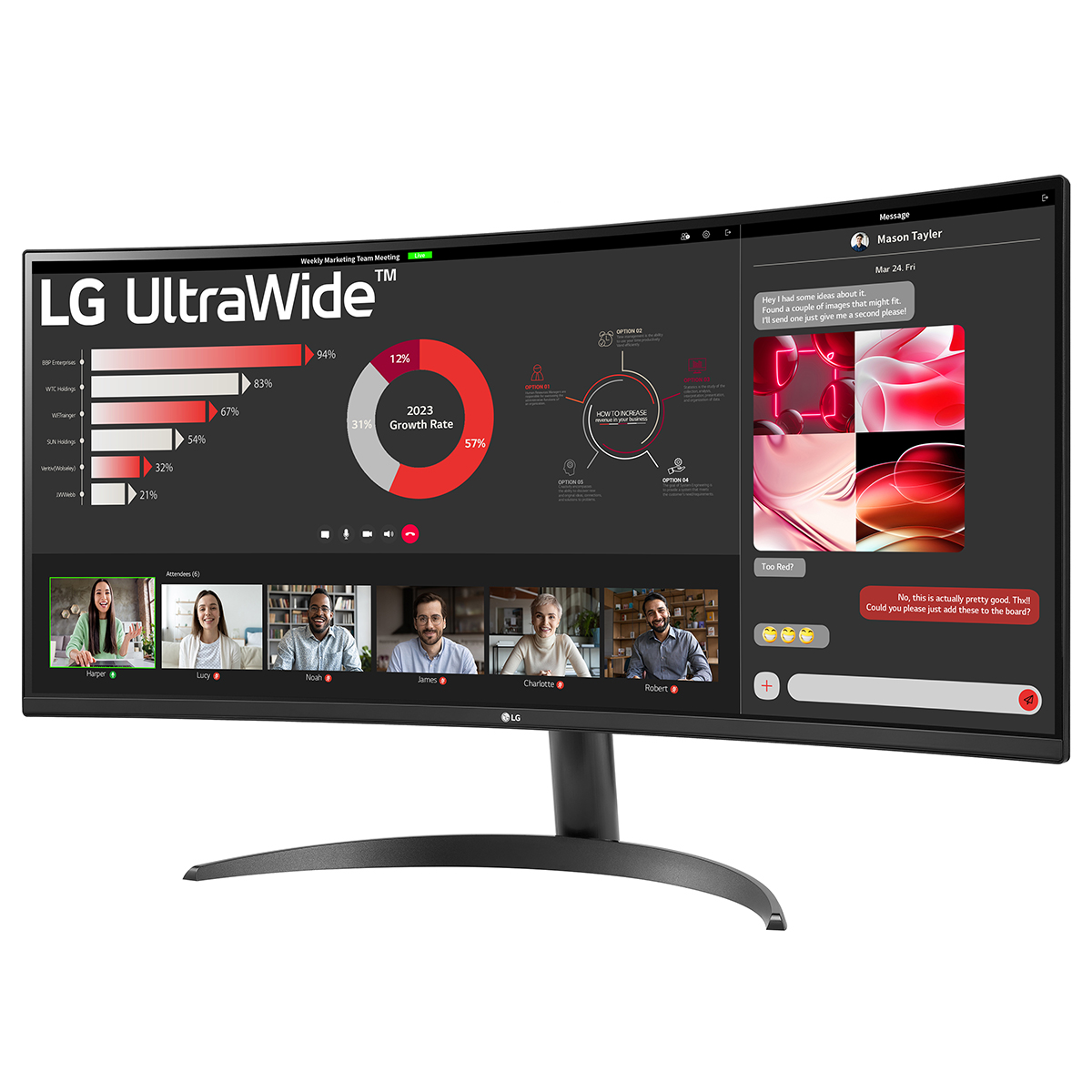 LG - LG 34" 34WR50QK-B 3440x1440 VA 100Hz 1ms FreeSync UltraWide Gaming Monitor