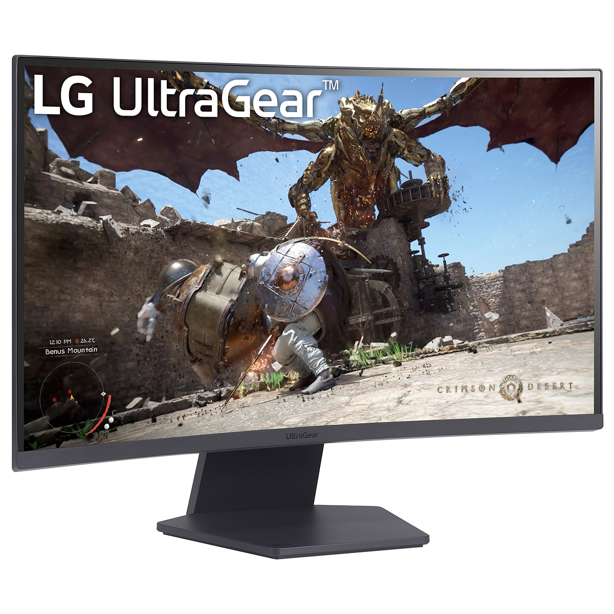 LG - LG 27" 27GS60QC-B 2560x1440 VA 180Hz 1ms A-Sync HDR10 Curved Widescreen Gaming Monitor