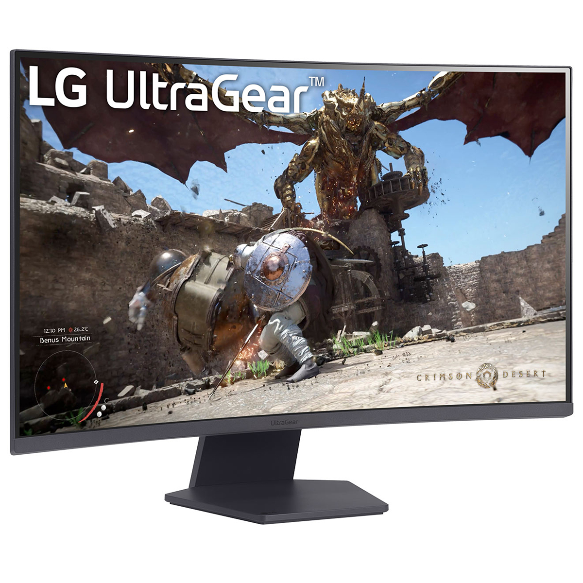 LG - LG 32" 32GS60QC-B 2560x1440 VA 180Hz 1ms A-Sync HDR10 Curved Widescreen Gaming Monitor