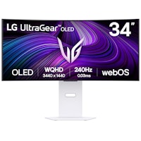 Photos - Monitor LG UltraGear™ 34GX90SA-W 34" WOLED 3440x1440 240Hz 0.03ms A-Sync 800R USB-C HDMI 2.1 Curved Ultrawide Gaming  34GX 