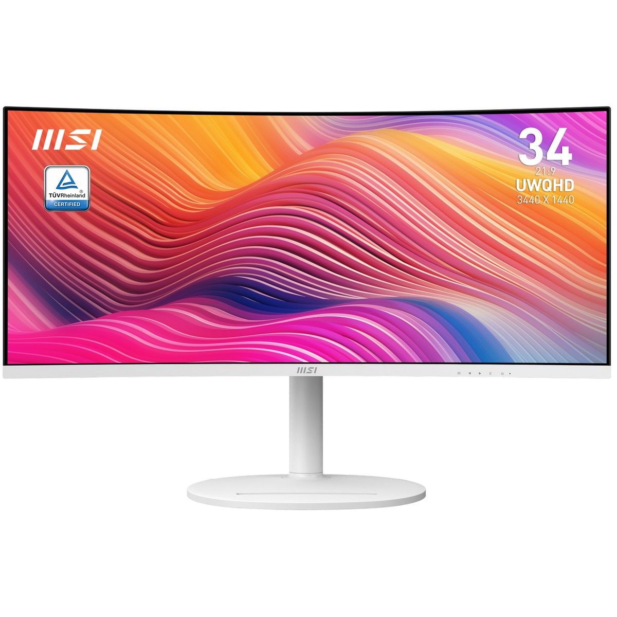 MSI - MSI 34" Modern MD342CQPW 3440x1440 VA 120Hz 1ms Ultrawide Curved Monitor