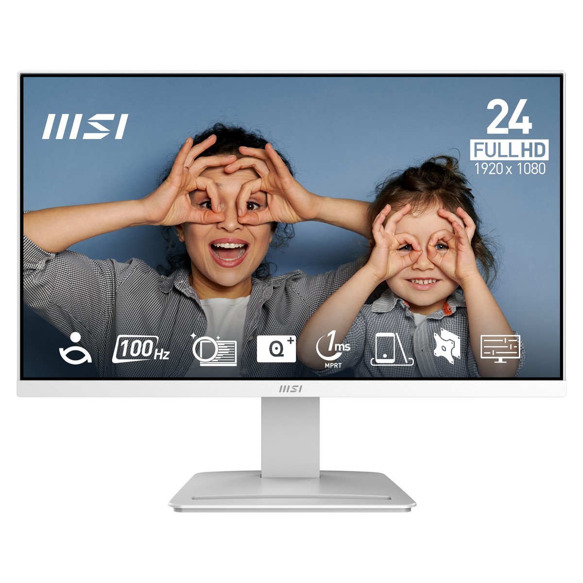 MSI - MSI 24" PRO MP2412W 1920x1080 VA 100Hz Widescreen Monitor - White