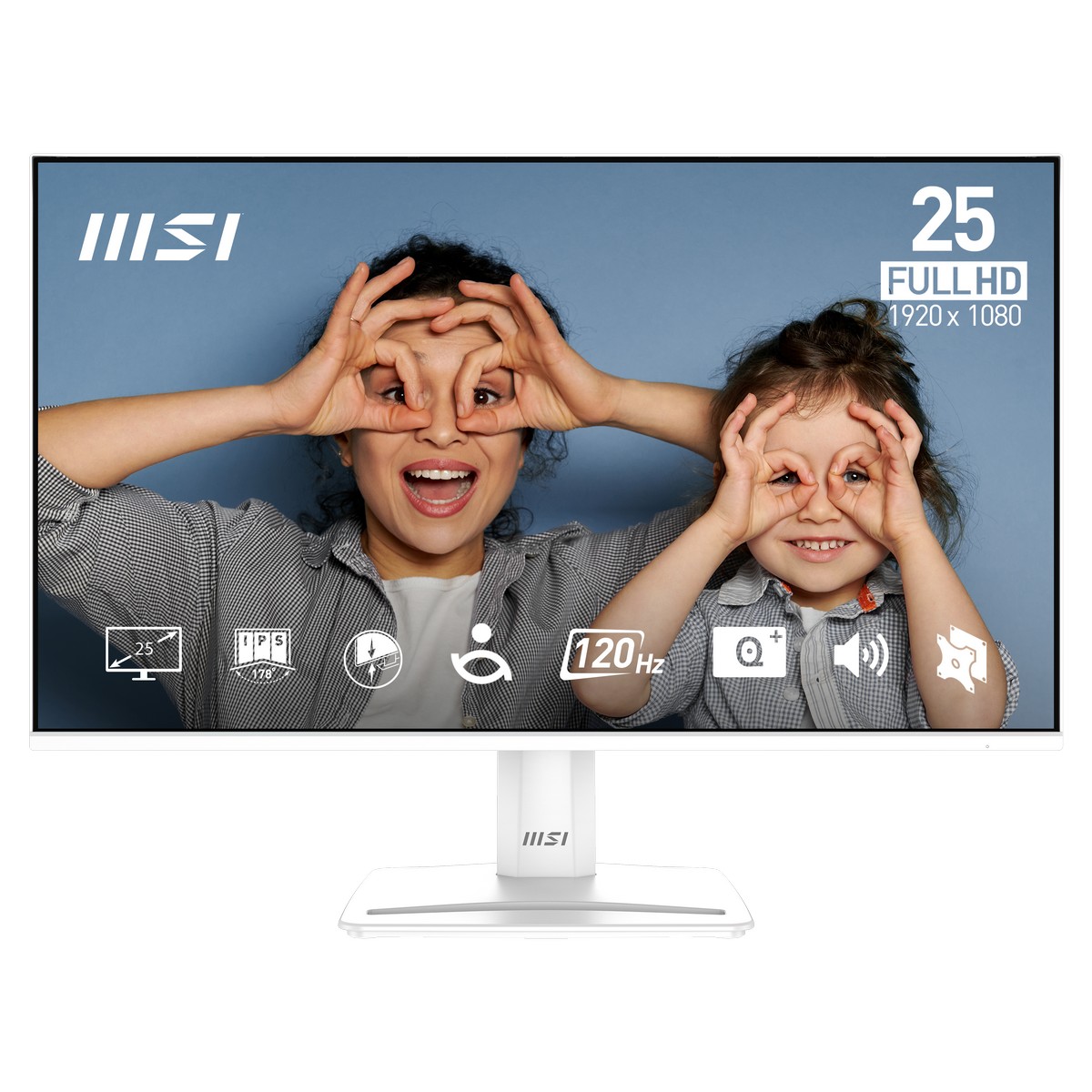 MSI - MSI 25" PRO MP251W E2 1920x1080 IPS 120Hz Widescreen Monitor - White