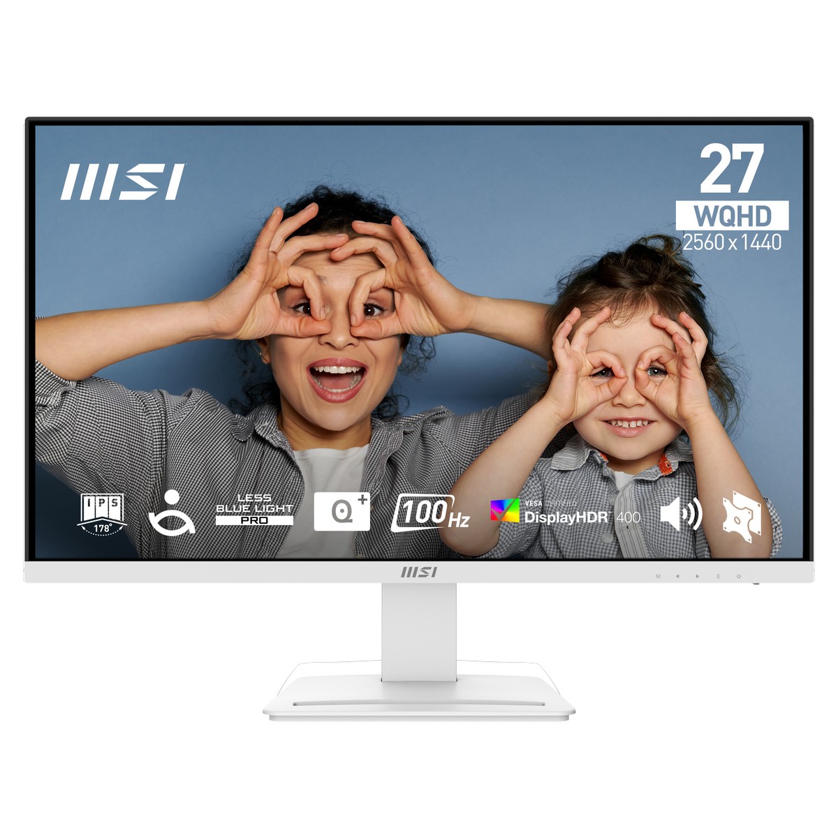 MSI 27" PRO MP273QW E2 2560x1440 100Hz Widescreen Monitor - White