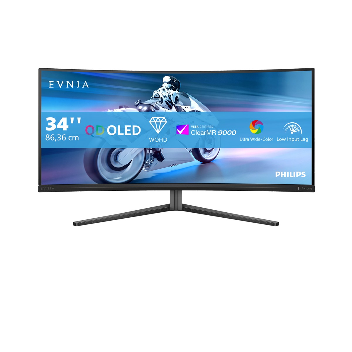 Philips Evnia 34" 34M2C6500/00 3440x1440 QD-OLED 175Hz 1ms FreeSync Curved Ultrawide Gaming Monitor