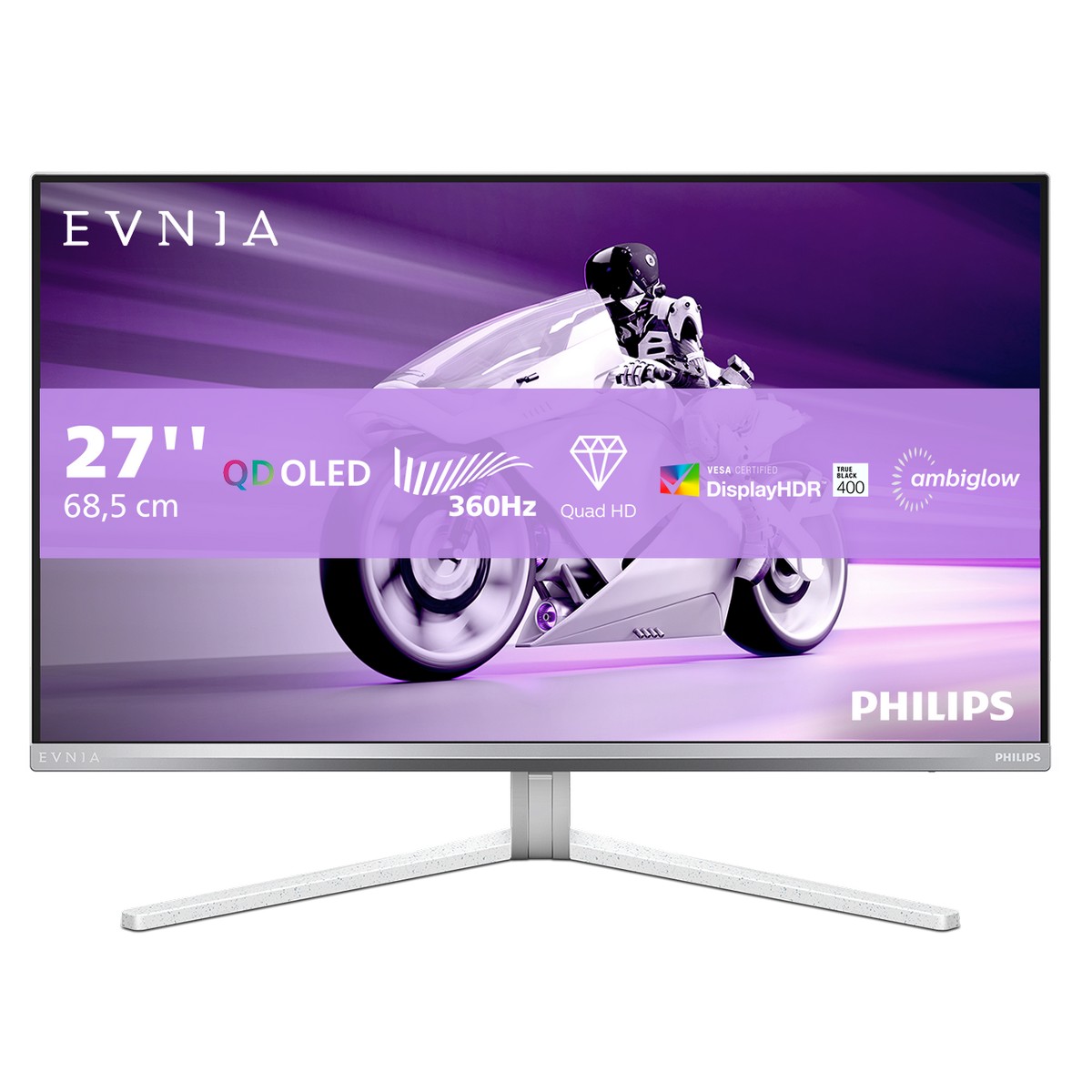 Philips Evnia 27 27M2N8500 00 QD OLED 2560x1440 360Hz 1ms FreeSync HDMI 2.1 Gaming Monitor