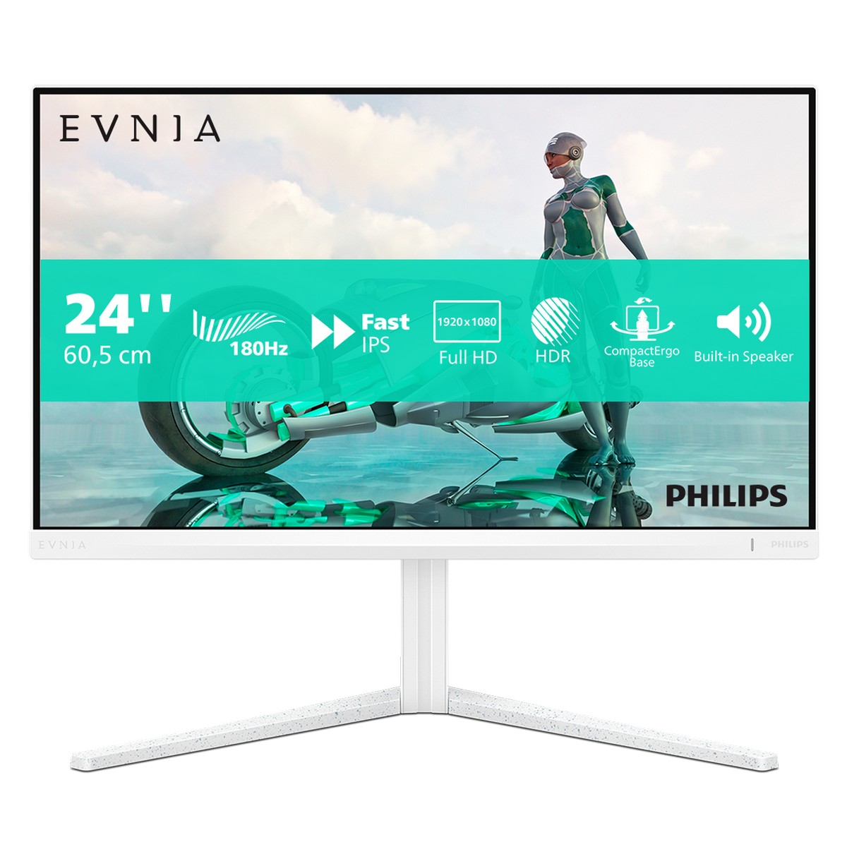 Philips 24" EVNIA 24M2N3201A/00 1920x1080 Fast IPS 180Hz 1ms A-Sync HDR10 Widescreen Gaming Monitor