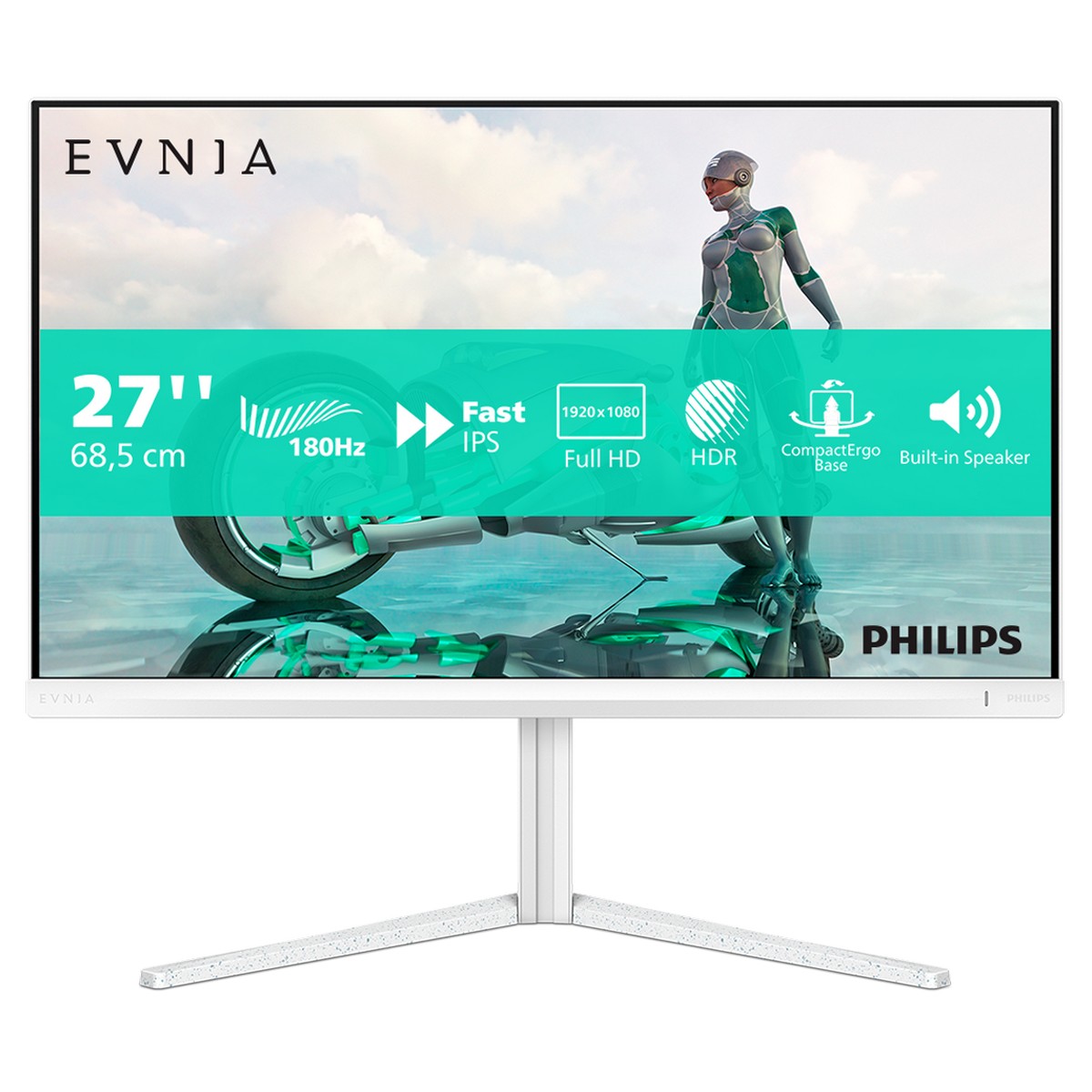 Philips 27" EVNIA 27M2N3201A/00 1920x1080 Fast IPS 180Hz 1ms HDR10 A-Sync Widescreen Gaming Monitor