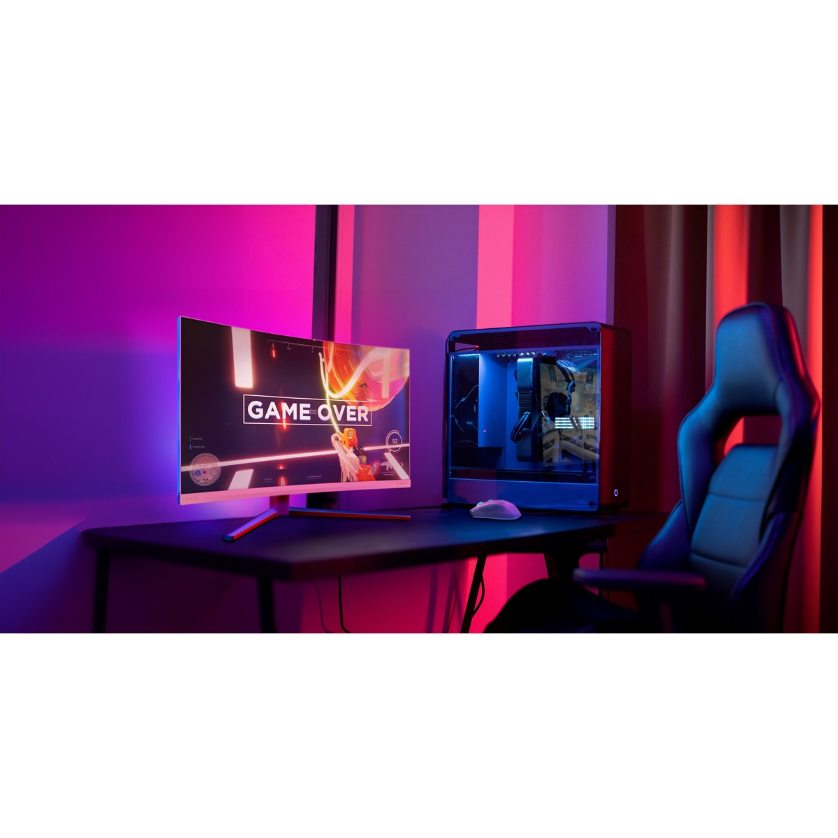 Philips - Philips 32" EVNIA 32M2C5501/00 2560x1440 Fast VA 180Hz 1ms A-Sync Curved Ambiglow Widescreen Gaming Monitor