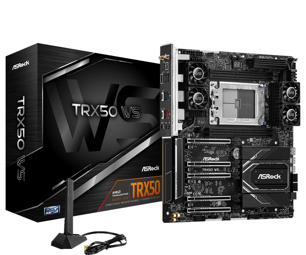 Asrock TRX50 WS (sTR5) Quad Channel EATX Motherboard