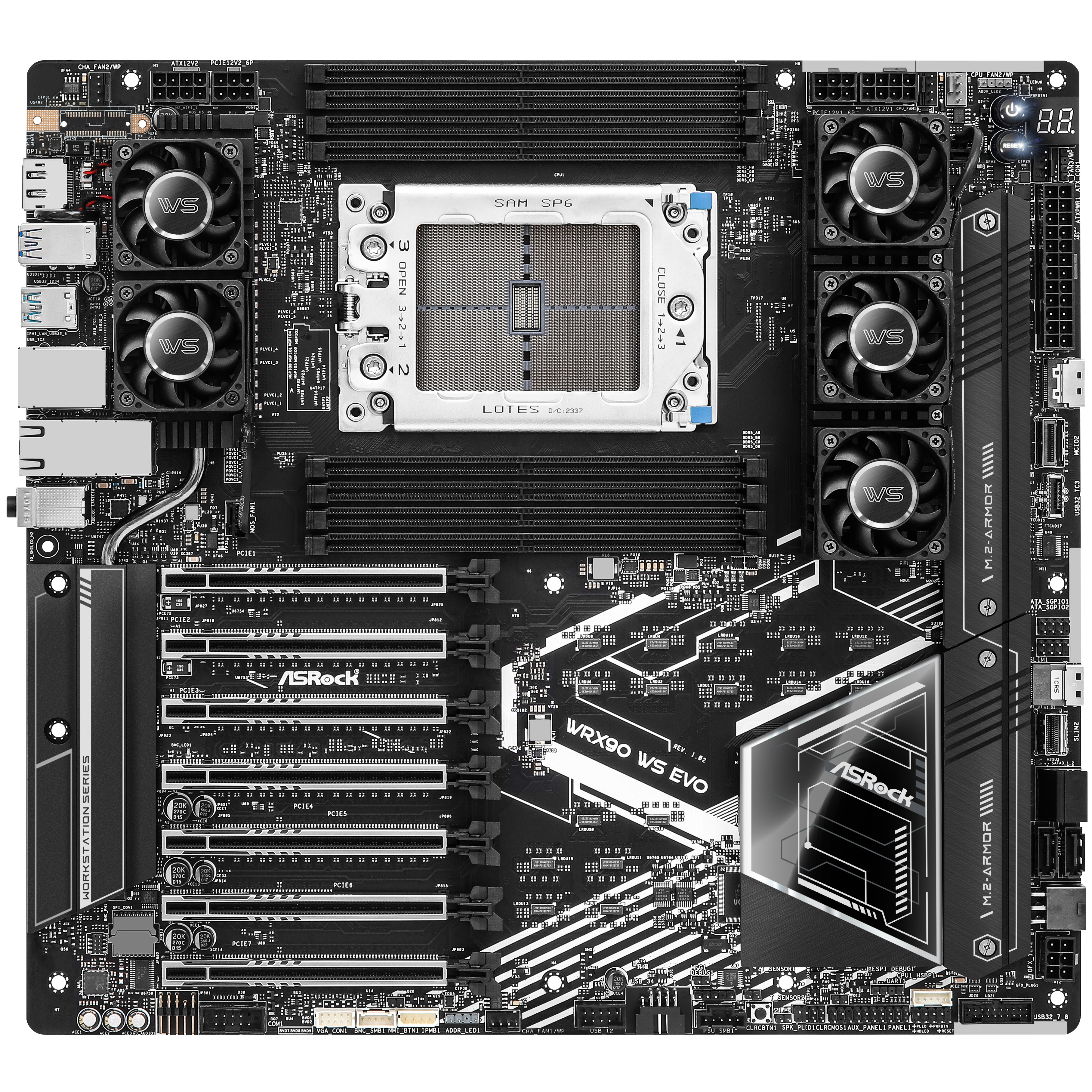 ASRock - Asrock WRX90 WS EVO (sTR5) EEB Motherboard