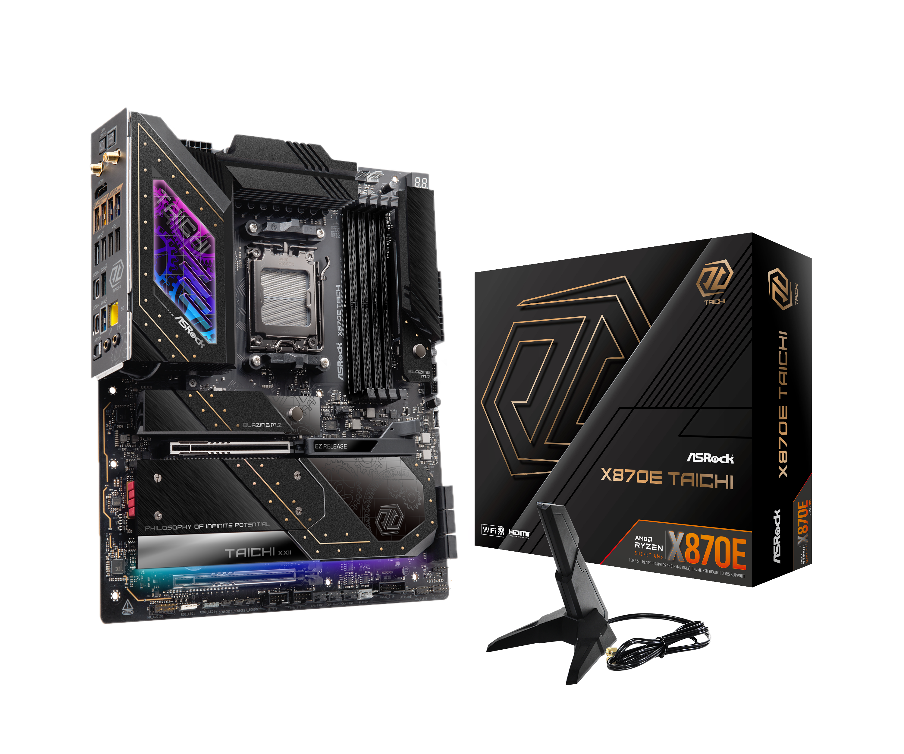 ASRock - Asrock X870E Taichi (Socket AM5) DDR5 EATX Motherboard