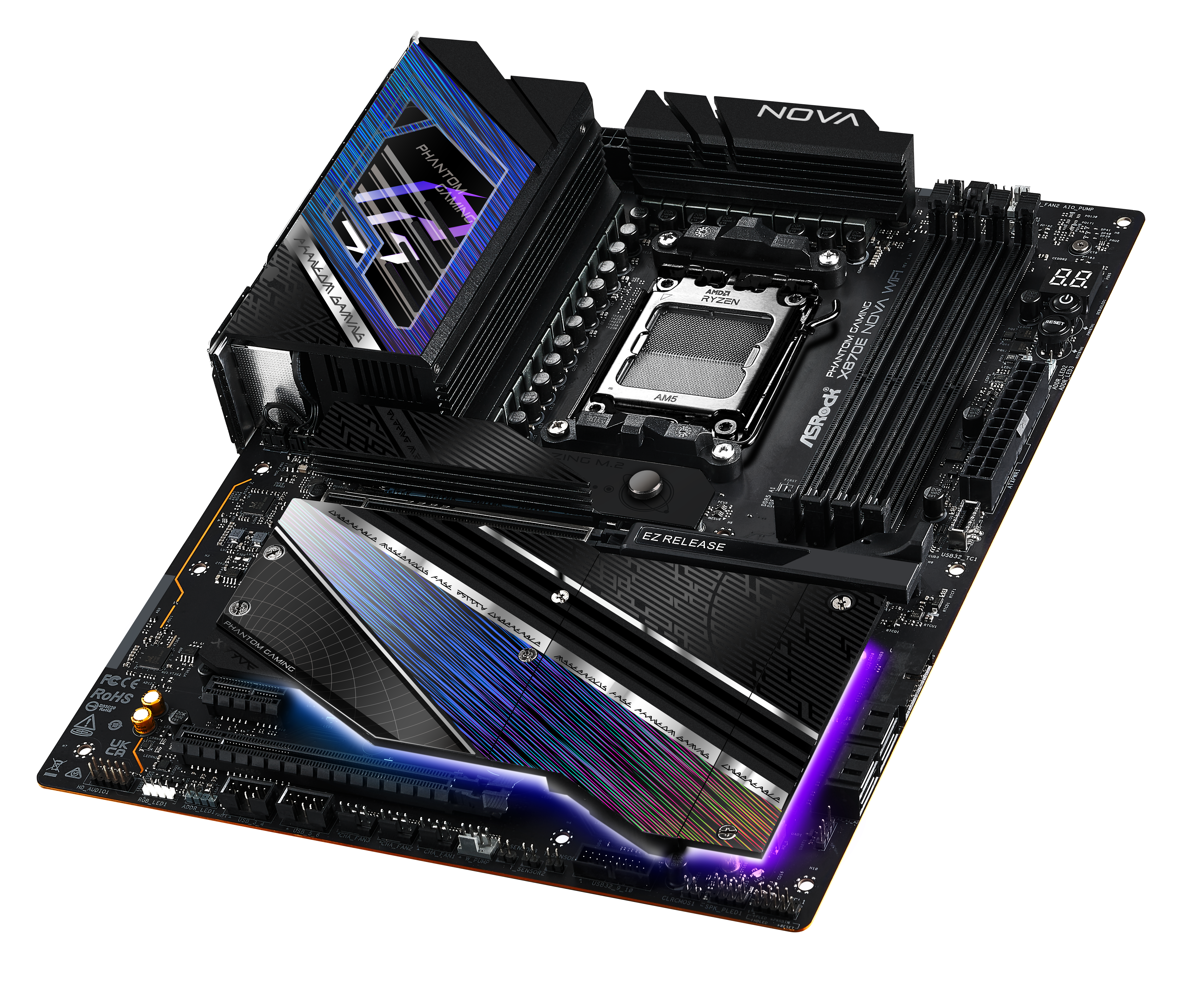 ASRock - Asrock X870E Nova WIFI (Socket AM5) DDR5 ATX Motherboard