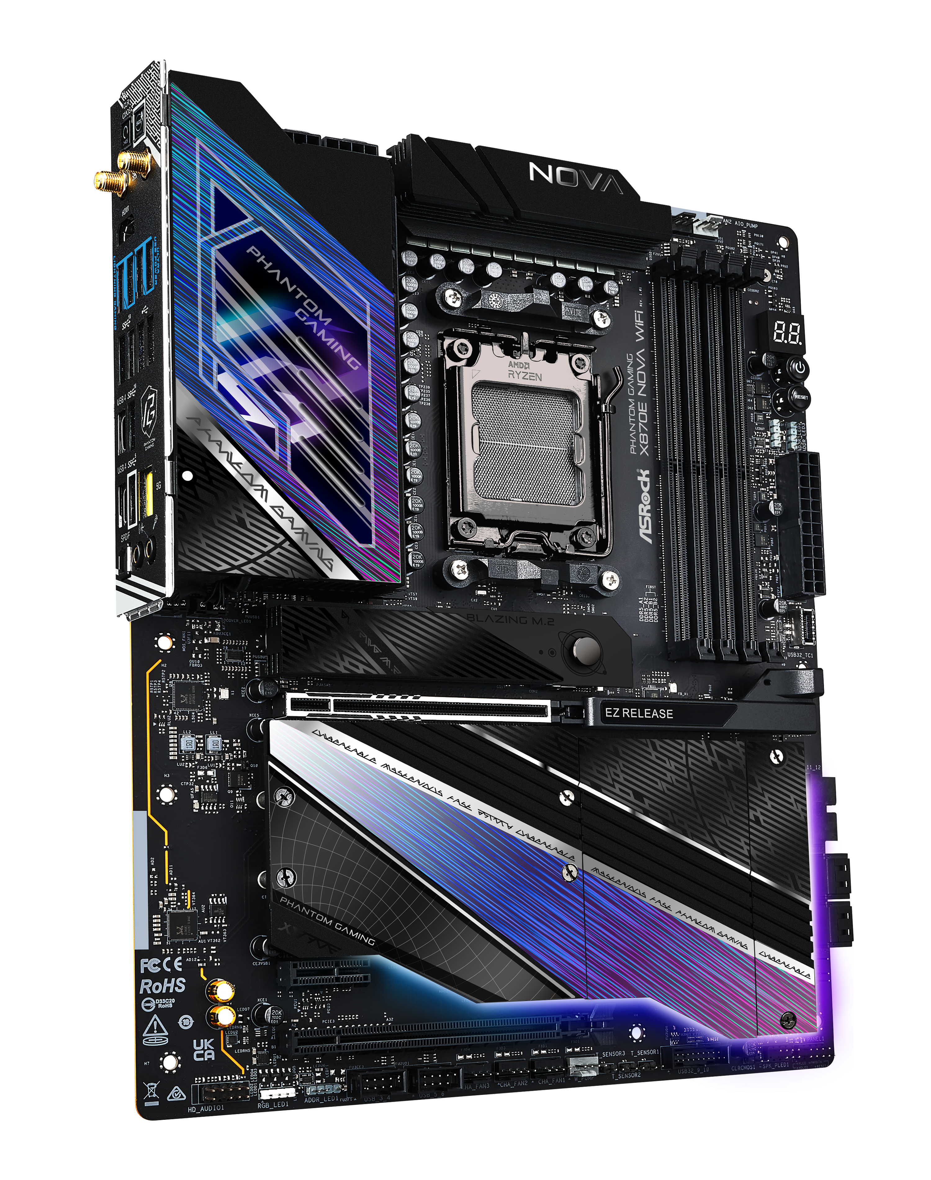 ASRock - Asrock X870E Nova WIFI (Socket AM5) DDR5 ATX Motherboard