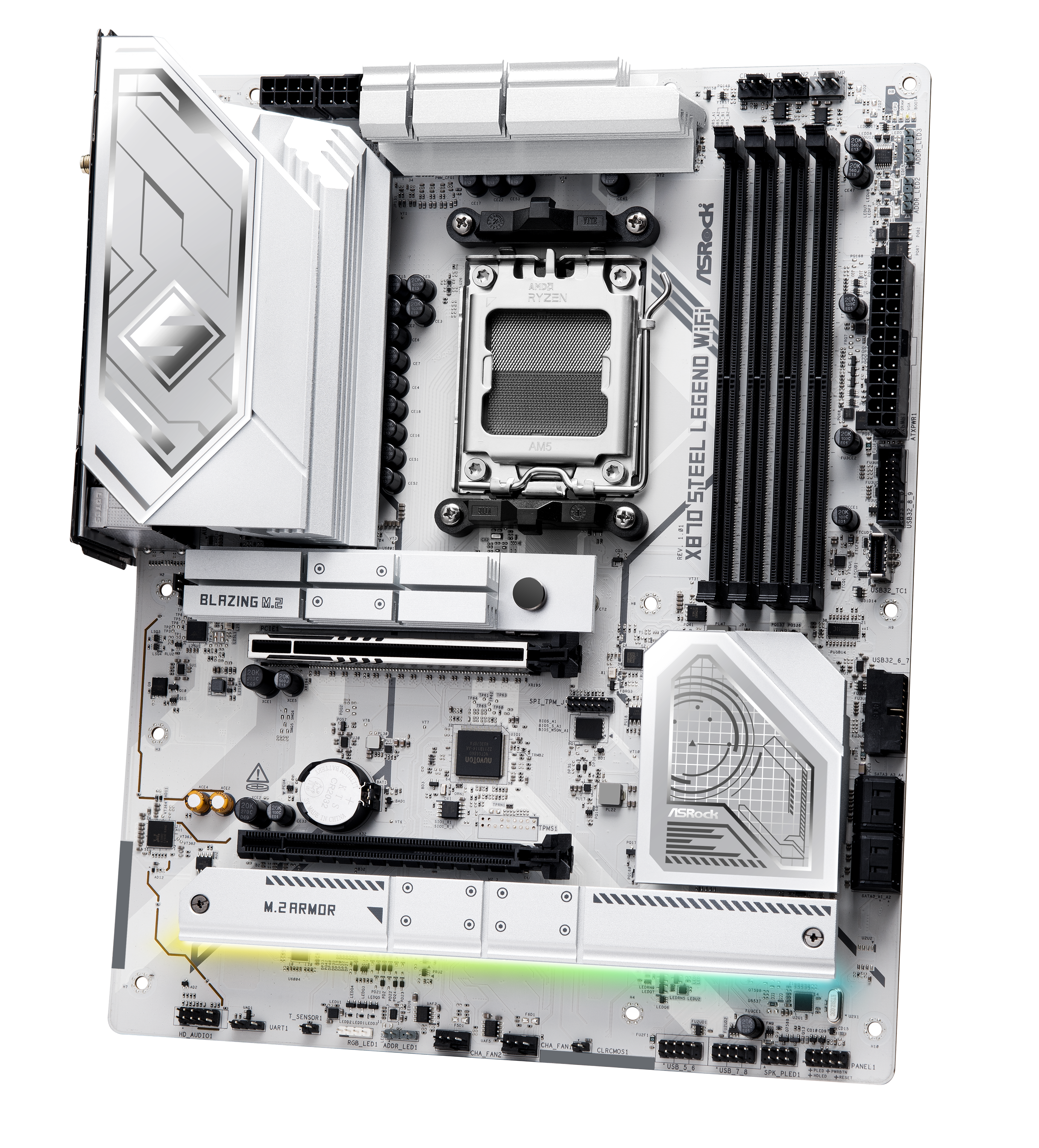 ASRock - Asrock X870 Steel Legend WIFI (Socket AM5) DDR5 ATX Motherboard