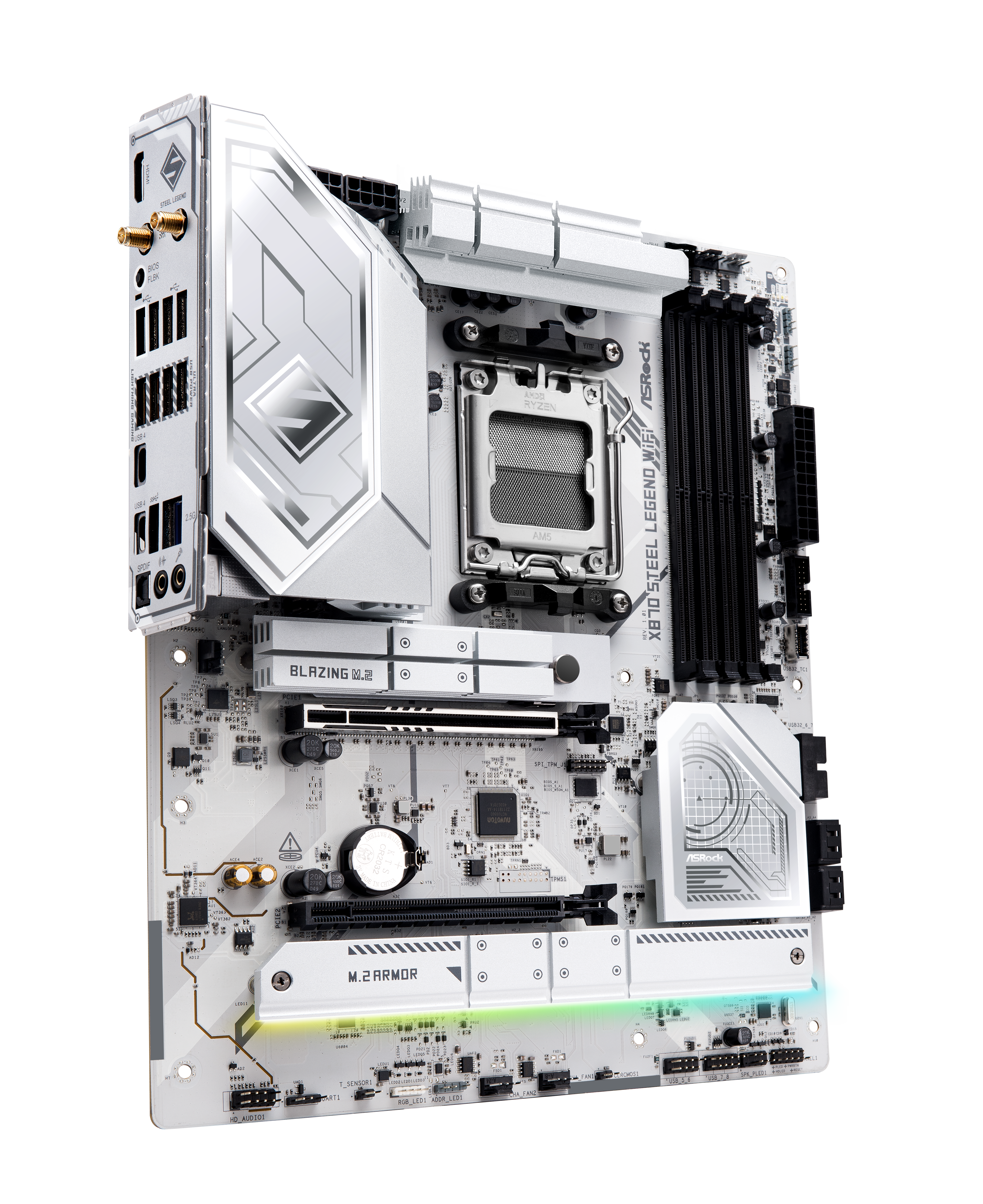 ASRock - Asrock X870 Steel Legend WIFI (Socket AM5) DDR5 ATX Motherboard