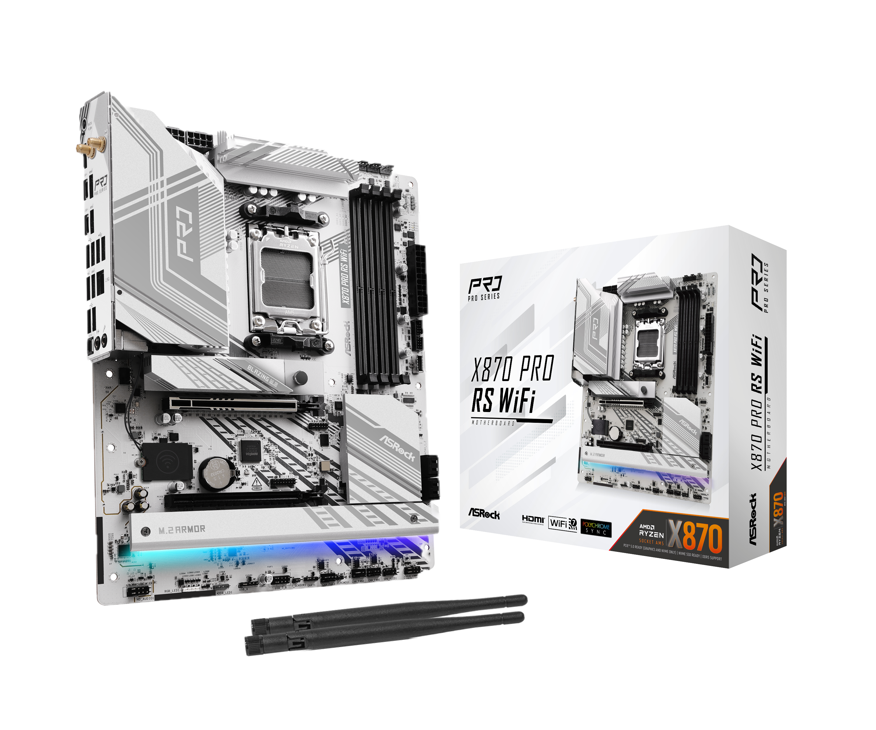 Asrock X870 Pro RS WIFI (Socket AM5) DDR5 ATX Motherboard