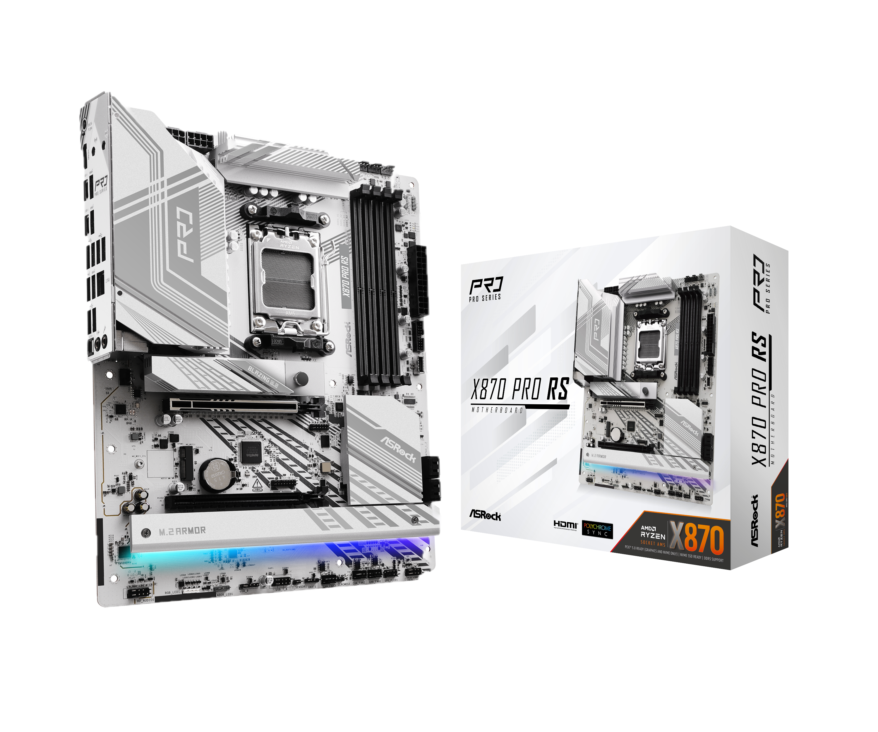 Asrock X870 Pro RS (Socket AM5) DDR5 ATX Motherboard