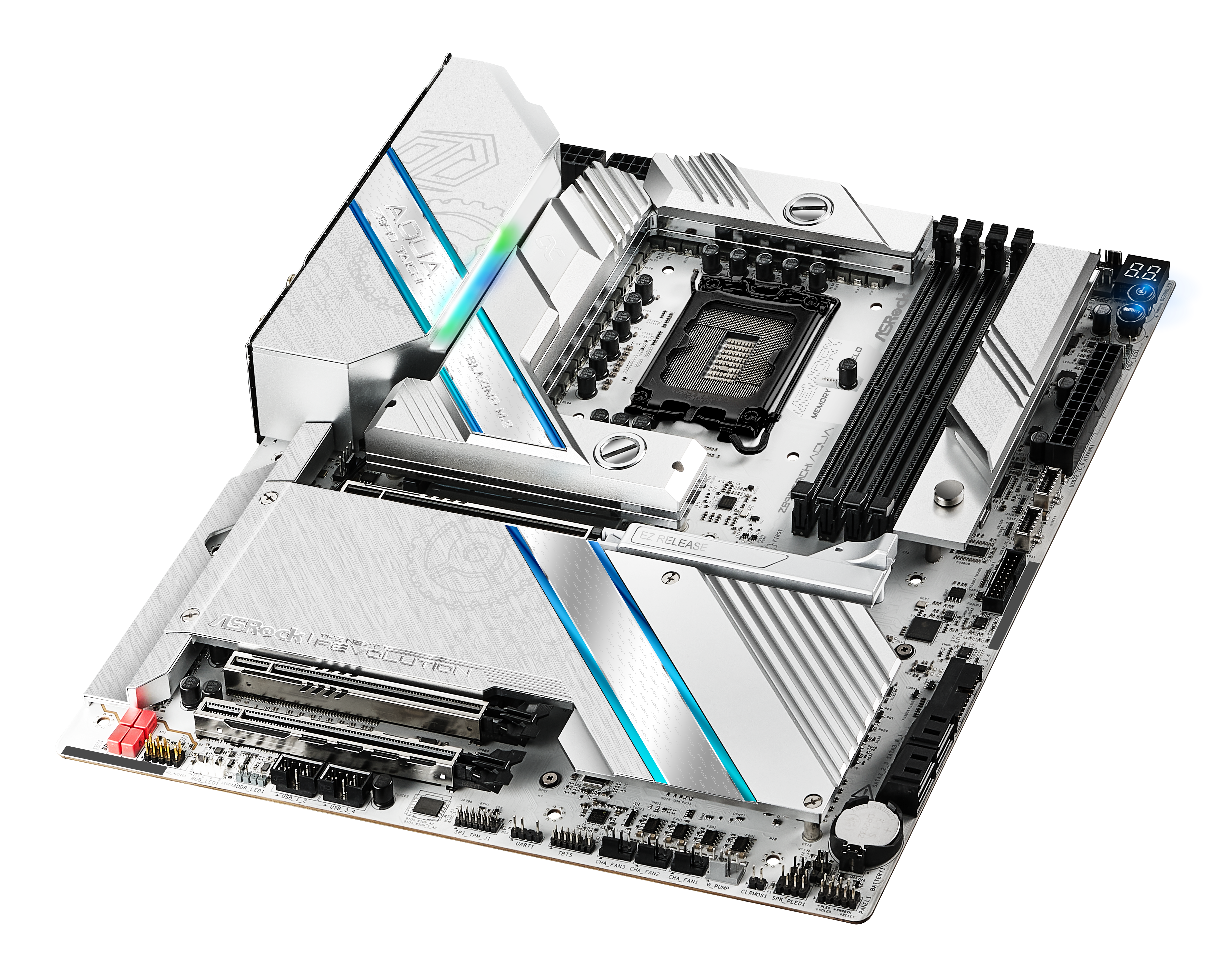 ASRock - Asrock Z890 Taichi AQUA (LGA 1851) DDR5 EATX Motherboard