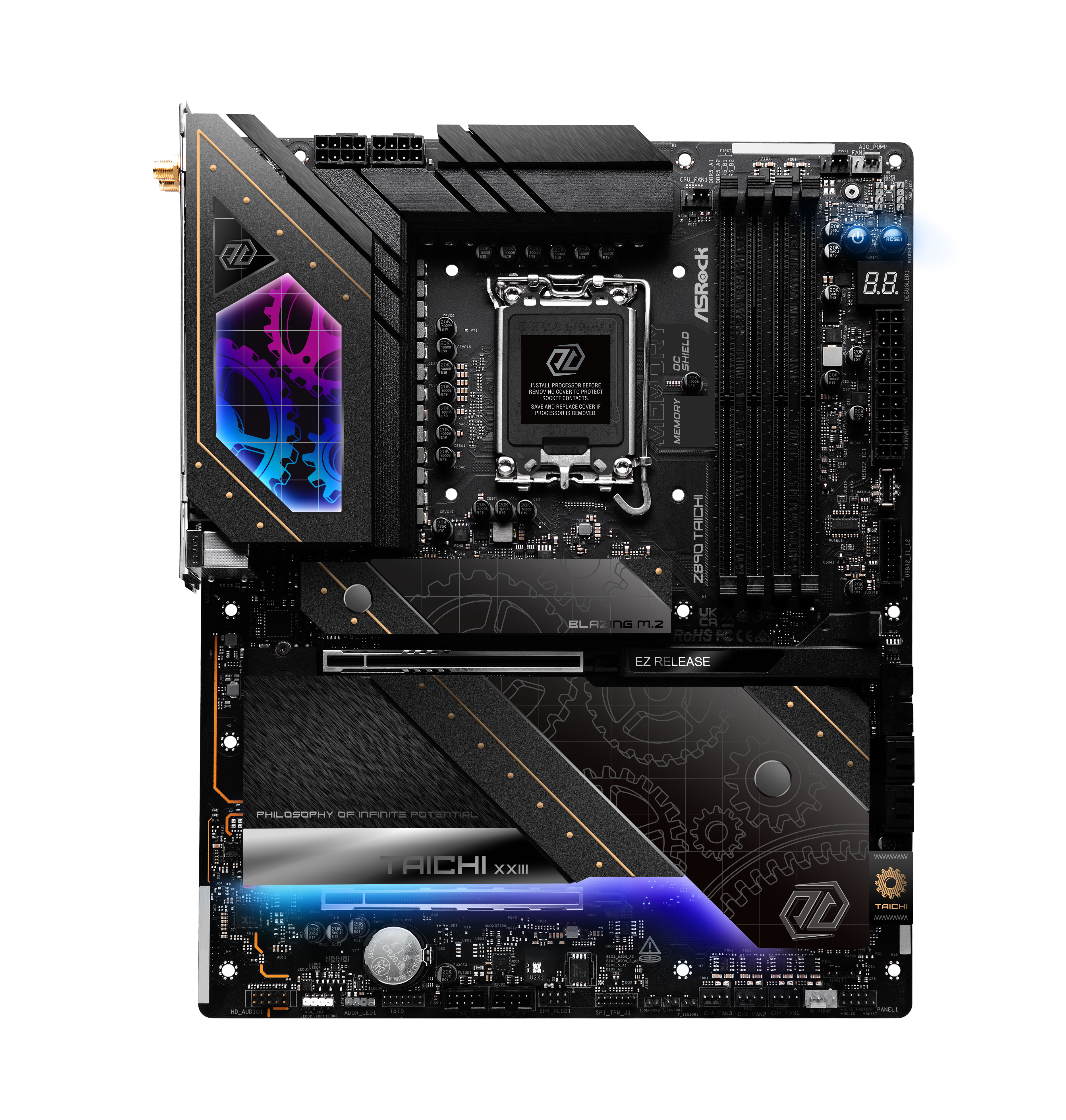 ASRock - Asrock Z890 Taichi (LGA 1851) DDR5 ATX Motherboard