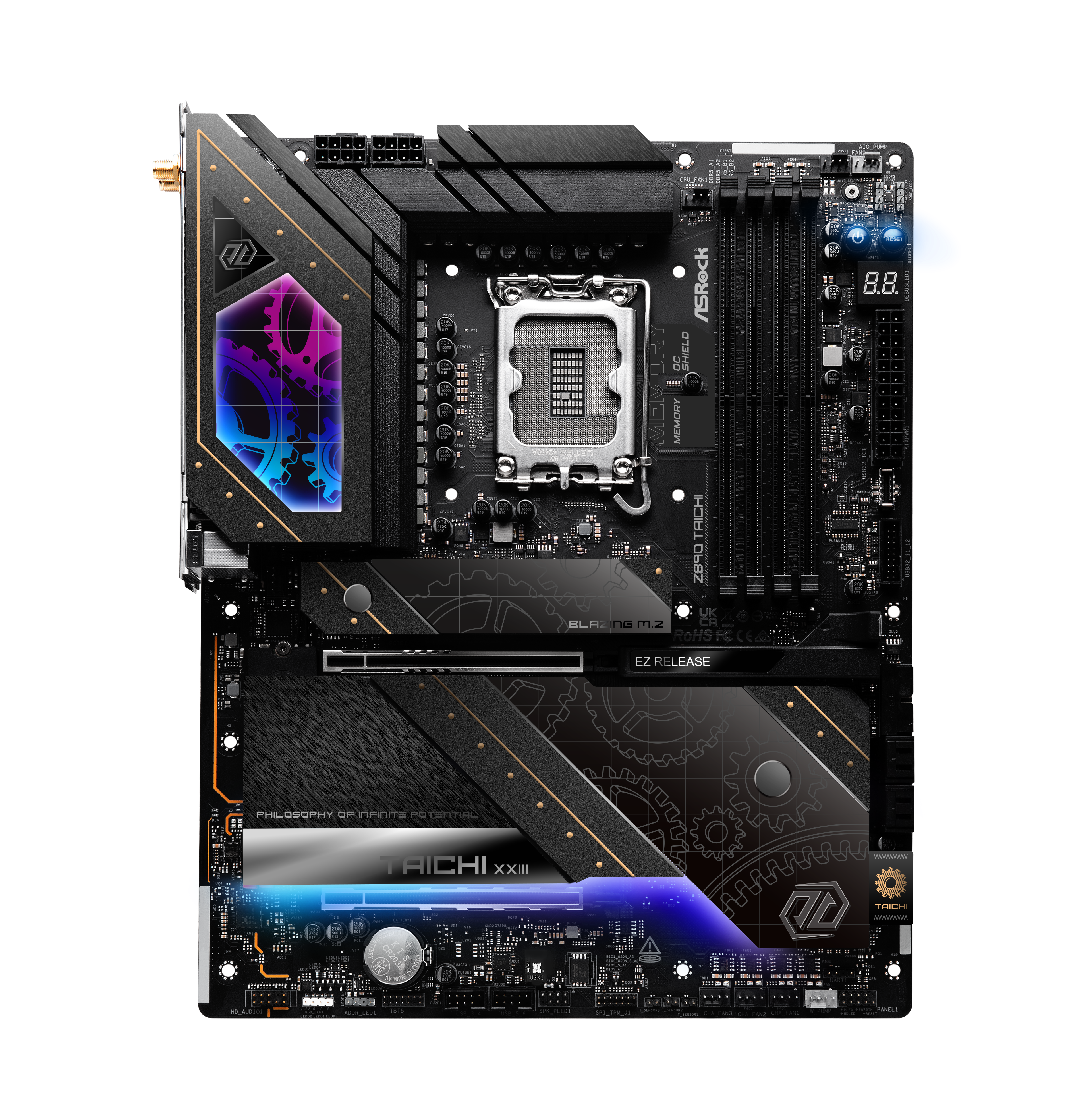 ASRock - Asrock Z890 Taichi (LGA 1851) DDR5 ATX Motherboard