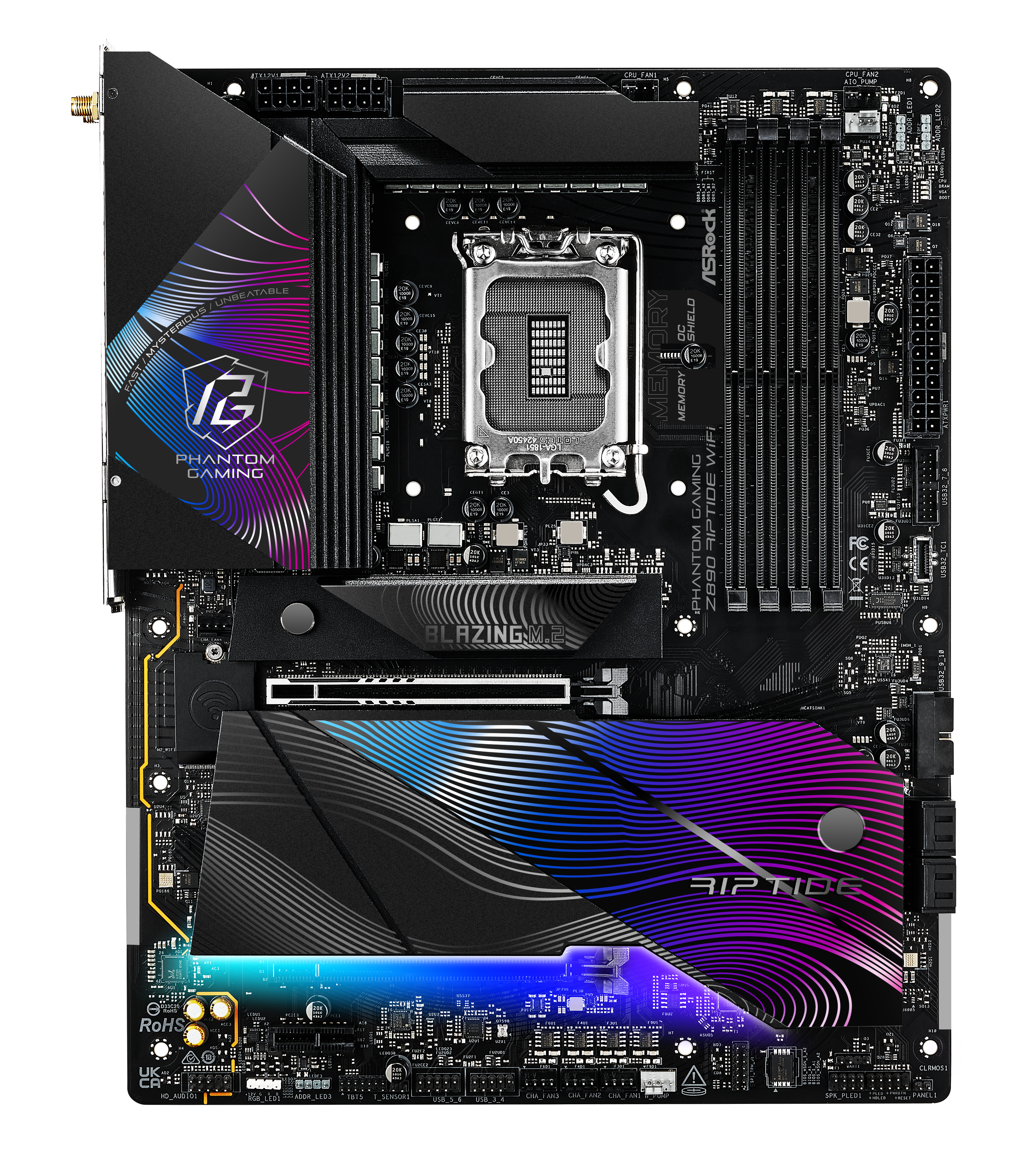 ASRock - Asrock Z890 Riptide WIFI (LGA 1851) DDR5 ATX Motherboard