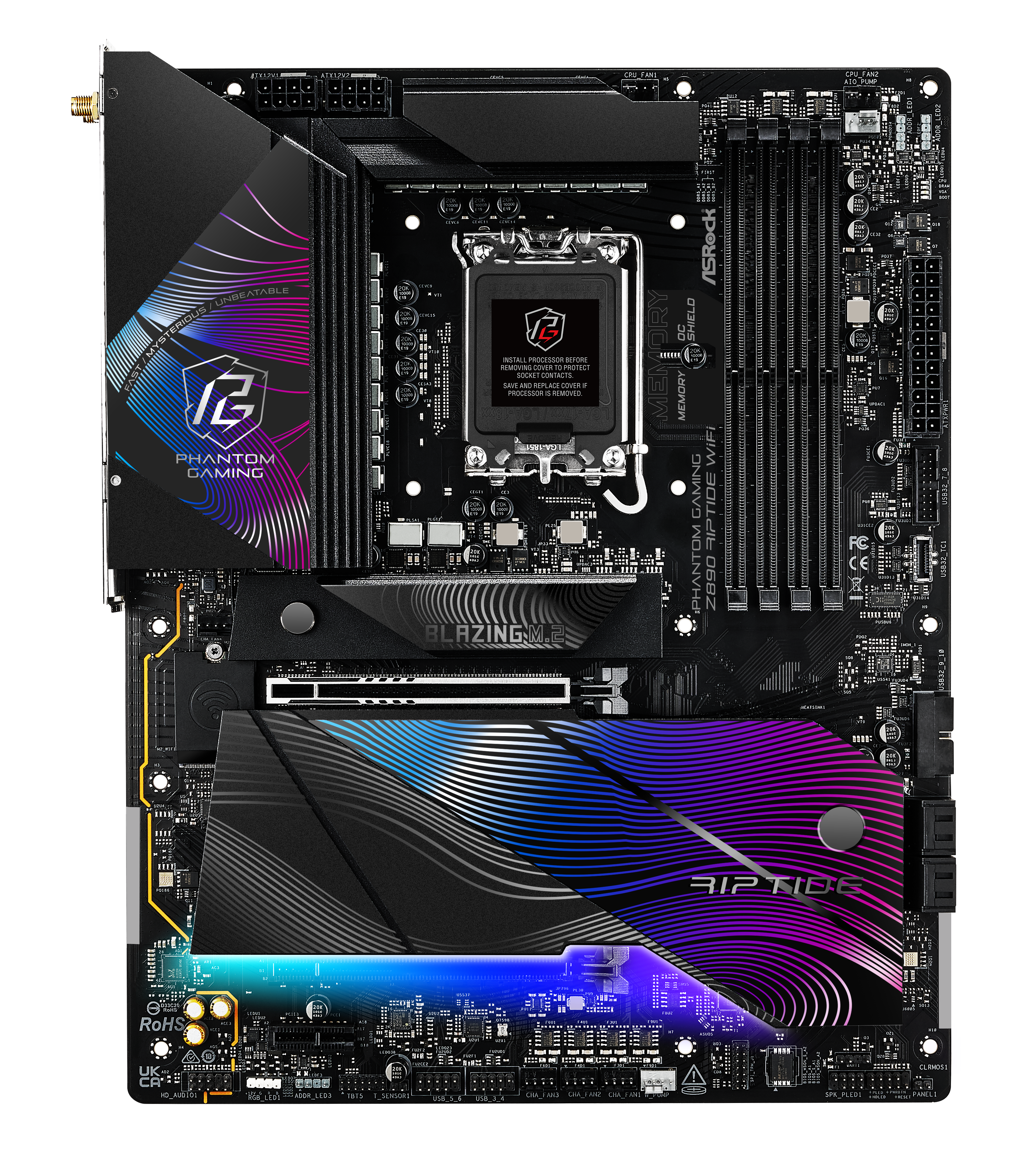 ASRock - Asrock Z890 Riptide WIFI (LGA 1851) DDR5 ATX Motherboard