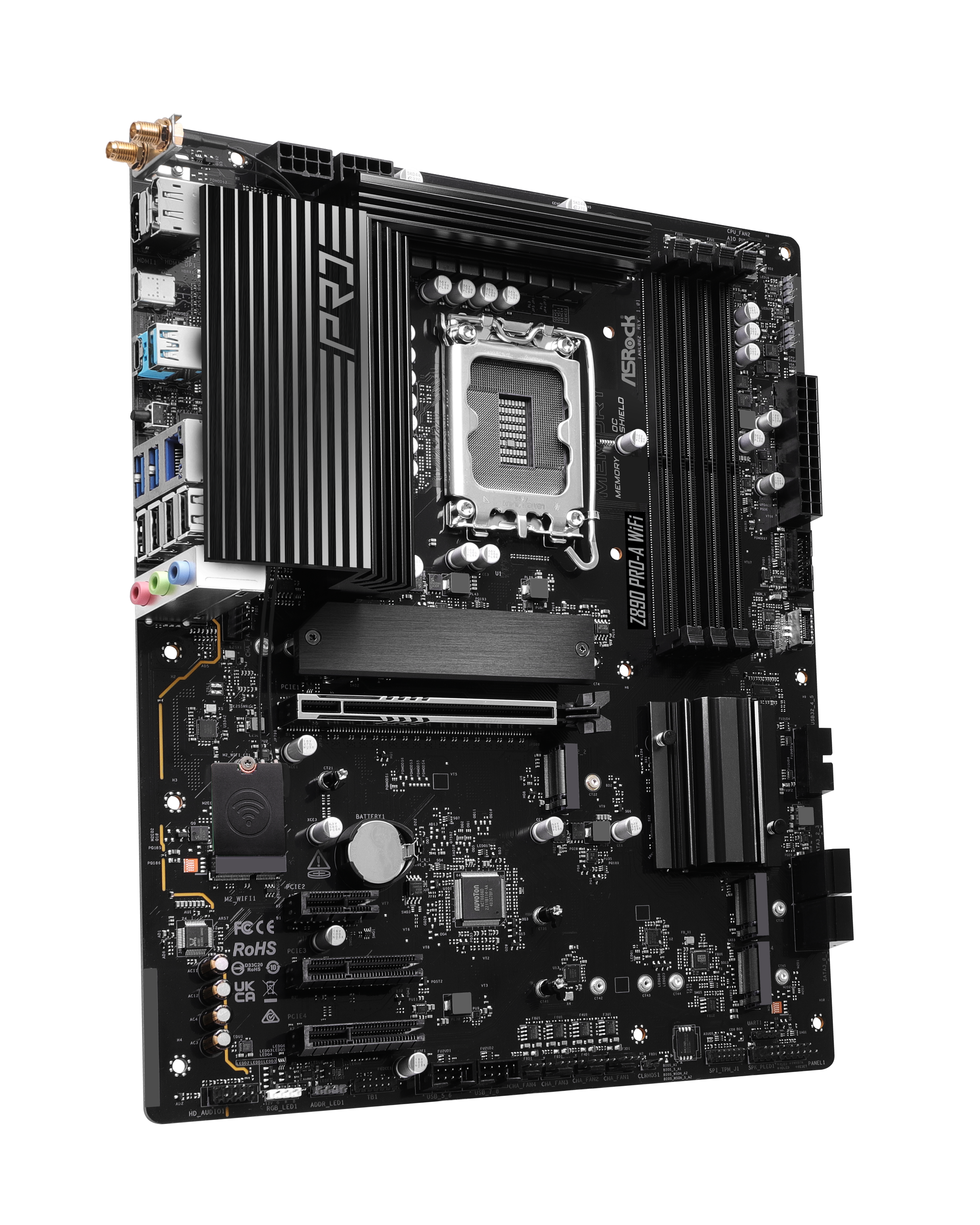 ASRock - Asrock Z890 Pro-A WIFI (LGA 1851) DDR5 ATX Motherboard