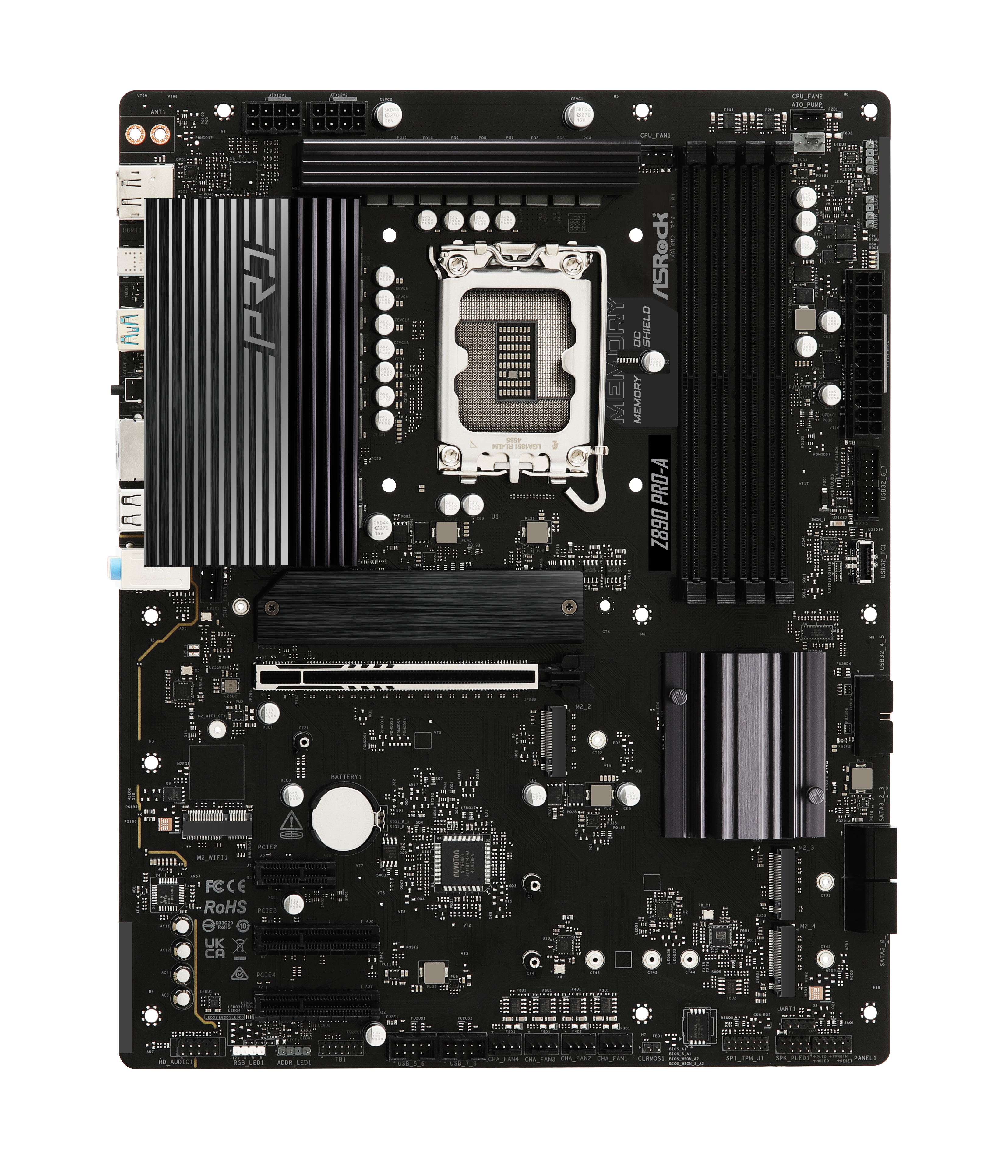 ASRock - Asrock Z890 Pro-A (LGA 1851) DDR5 ATX Motherboard