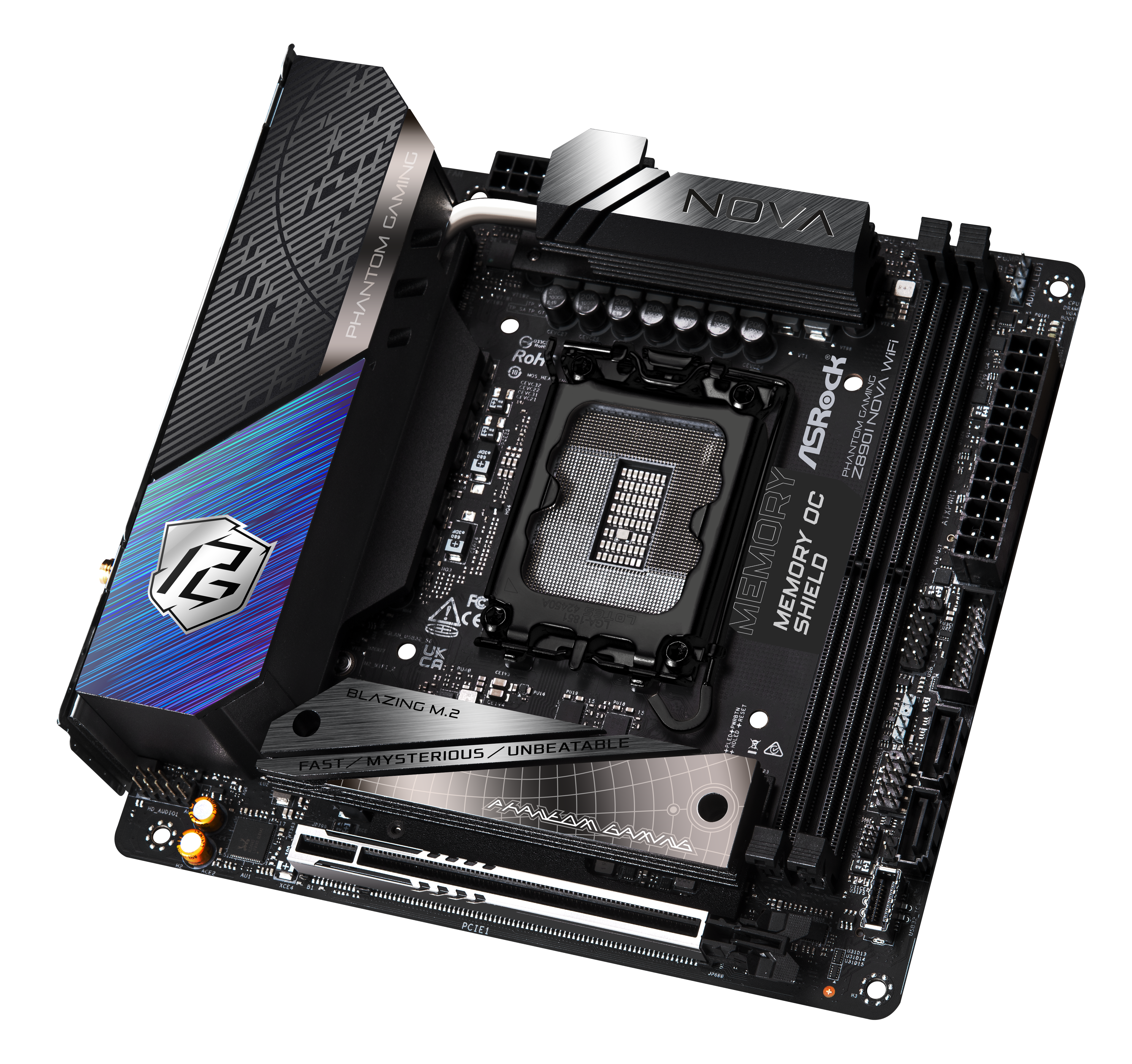 ASRock - Asrock Z890I Nova WIFI (LGA 1851) DDR5 Mini ITX Motherboard