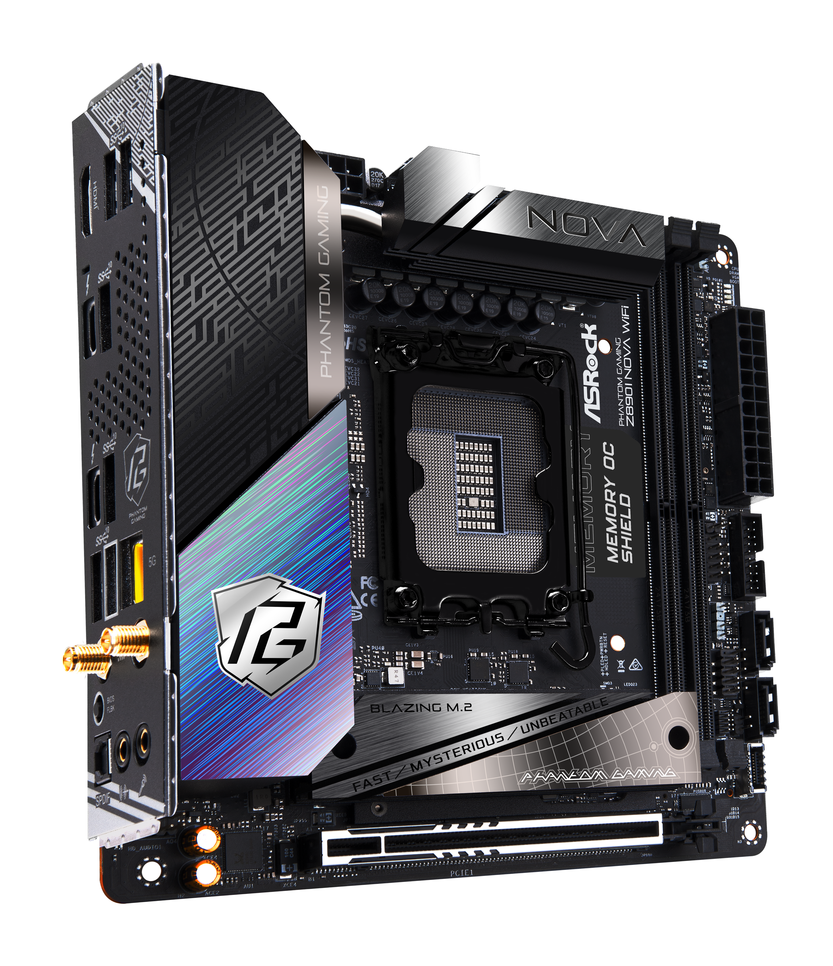 ASRock - Asrock Z890I Nova WIFI (LGA 1851) DDR5 Mini ITX Motherboard