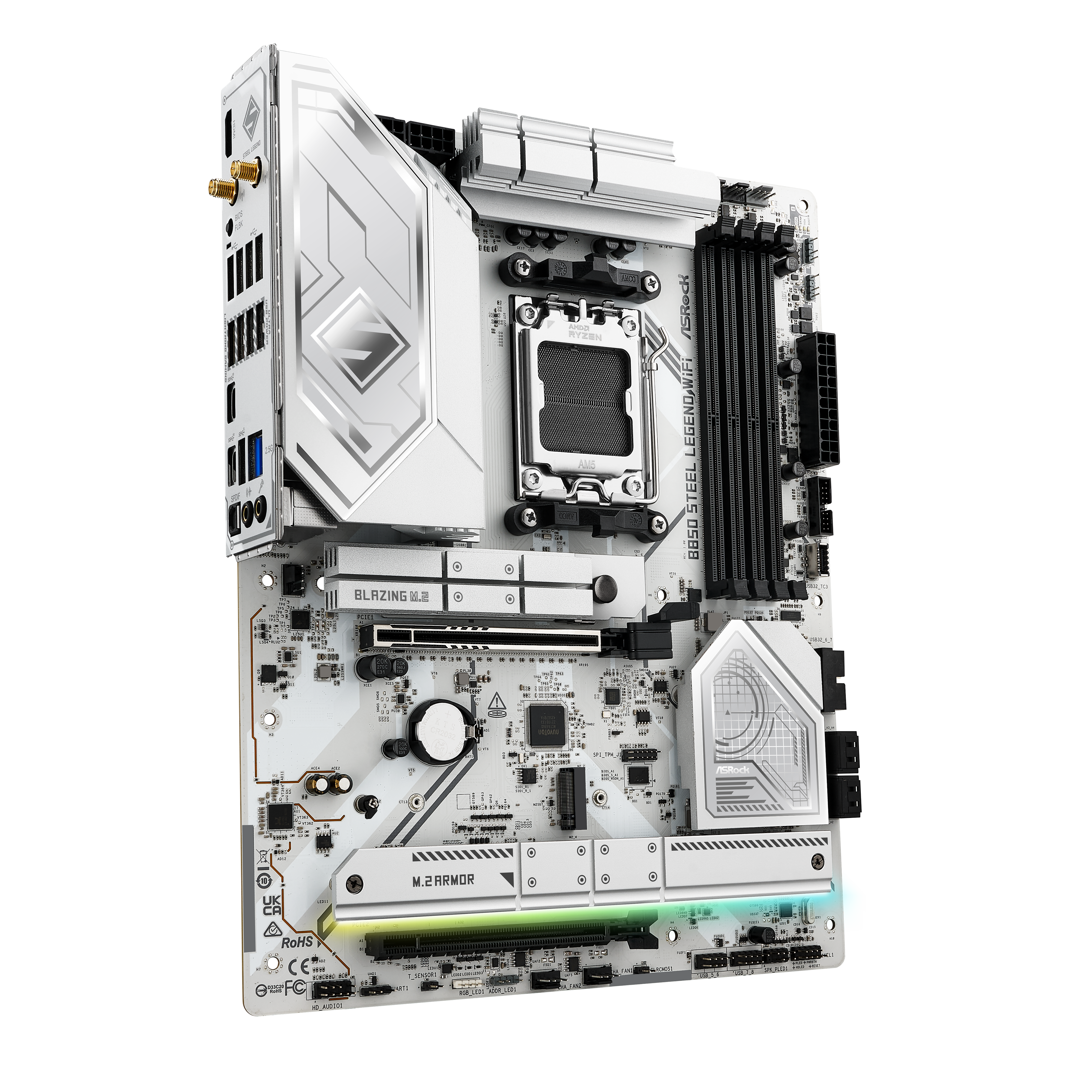 ASRock - Asrock B850 Steel Legend WiFi (Socket AM5) DDR5 ATX Motherboard