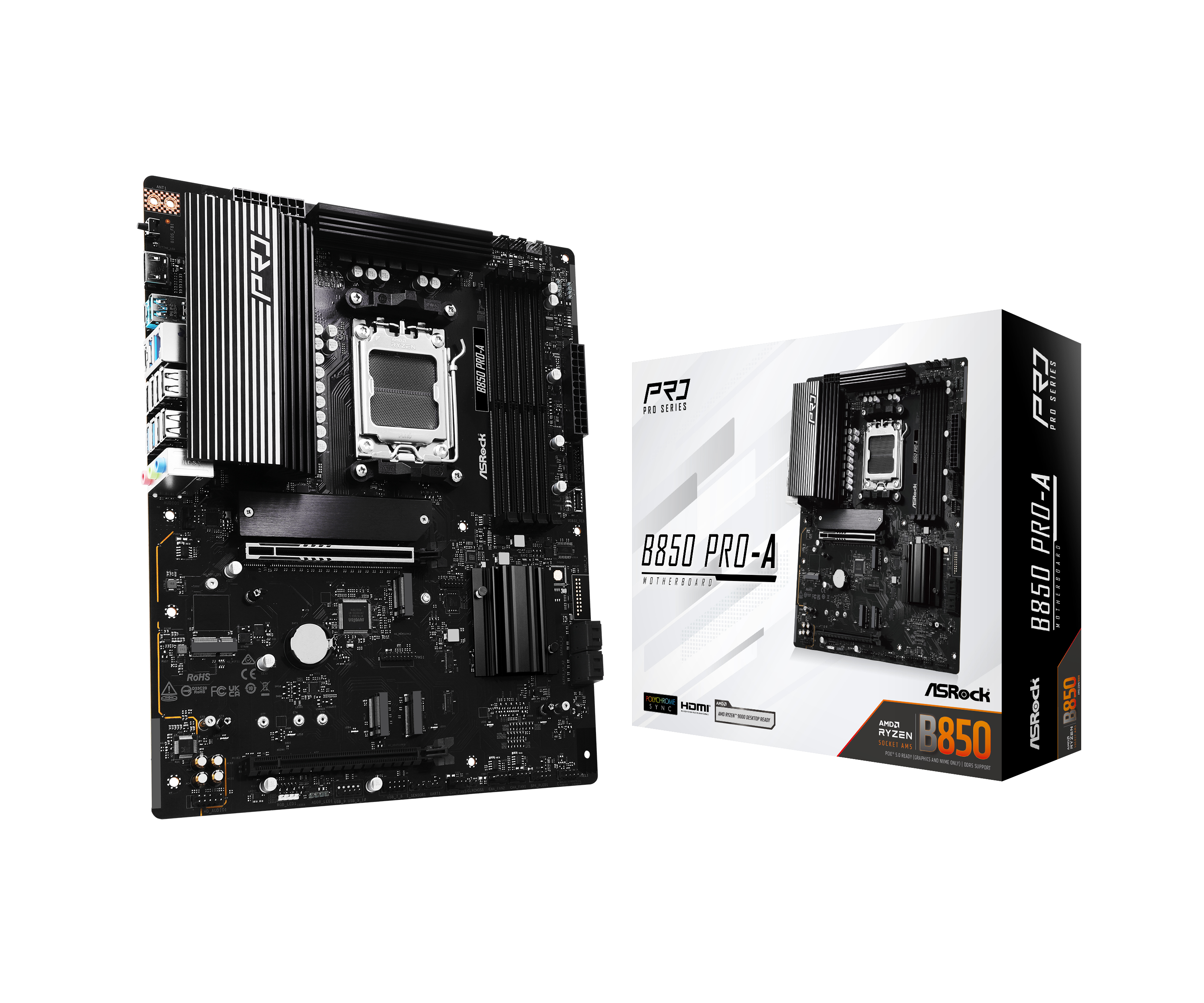 Asrock B850 Pro-A (Socket AM5) DDR5 ATX Motherboard