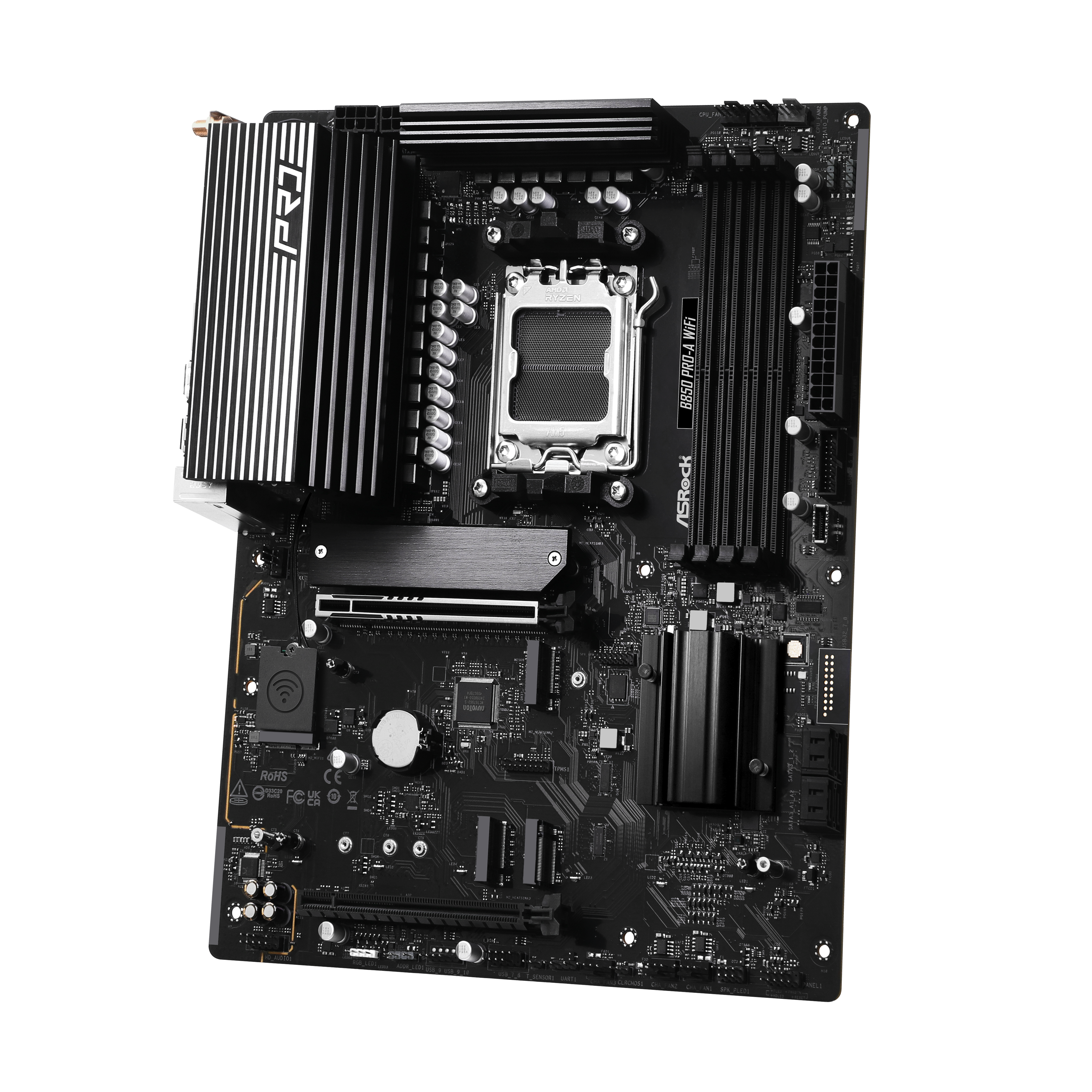 ASRock - Asrock B850 Pro-A WiFi (Socket AM5) DDR5 ATX Motherboard