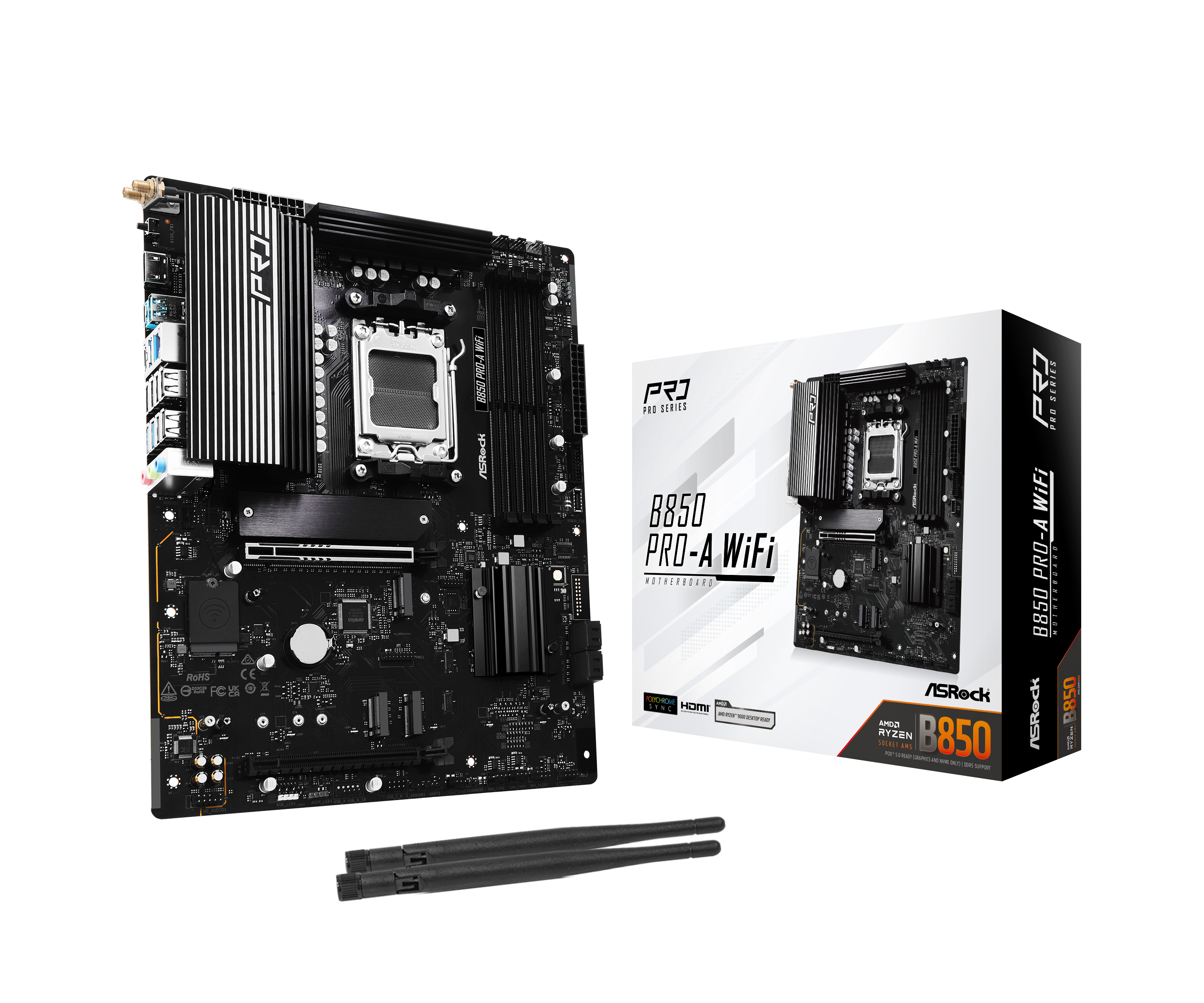 Asrock B850 Pro-A WiFi (Socket AM5) DDR5 ATX Motherboard