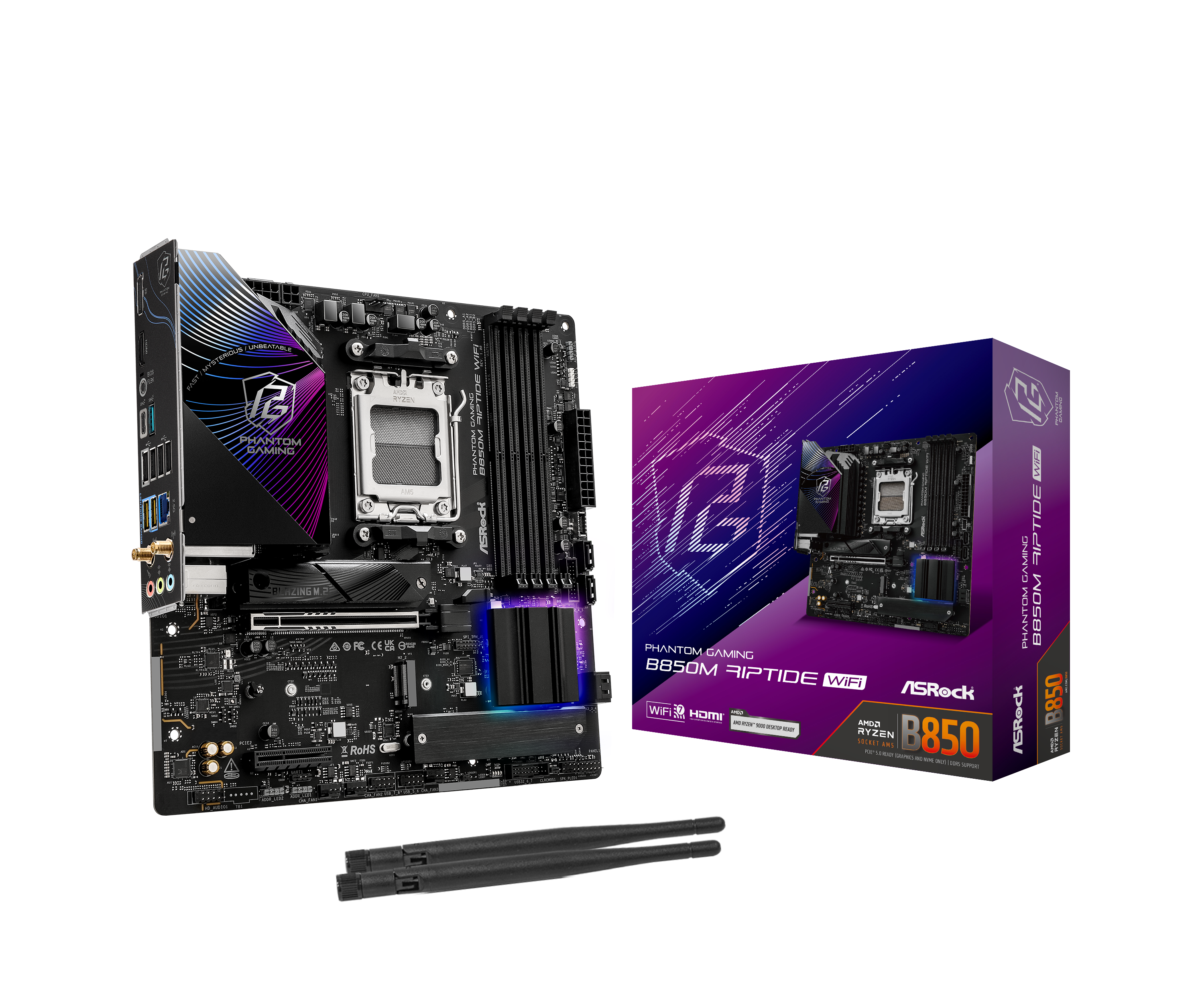 Asrock B850M Riptide WiFi (Socket AM5) DDR5 mATX Motherboard