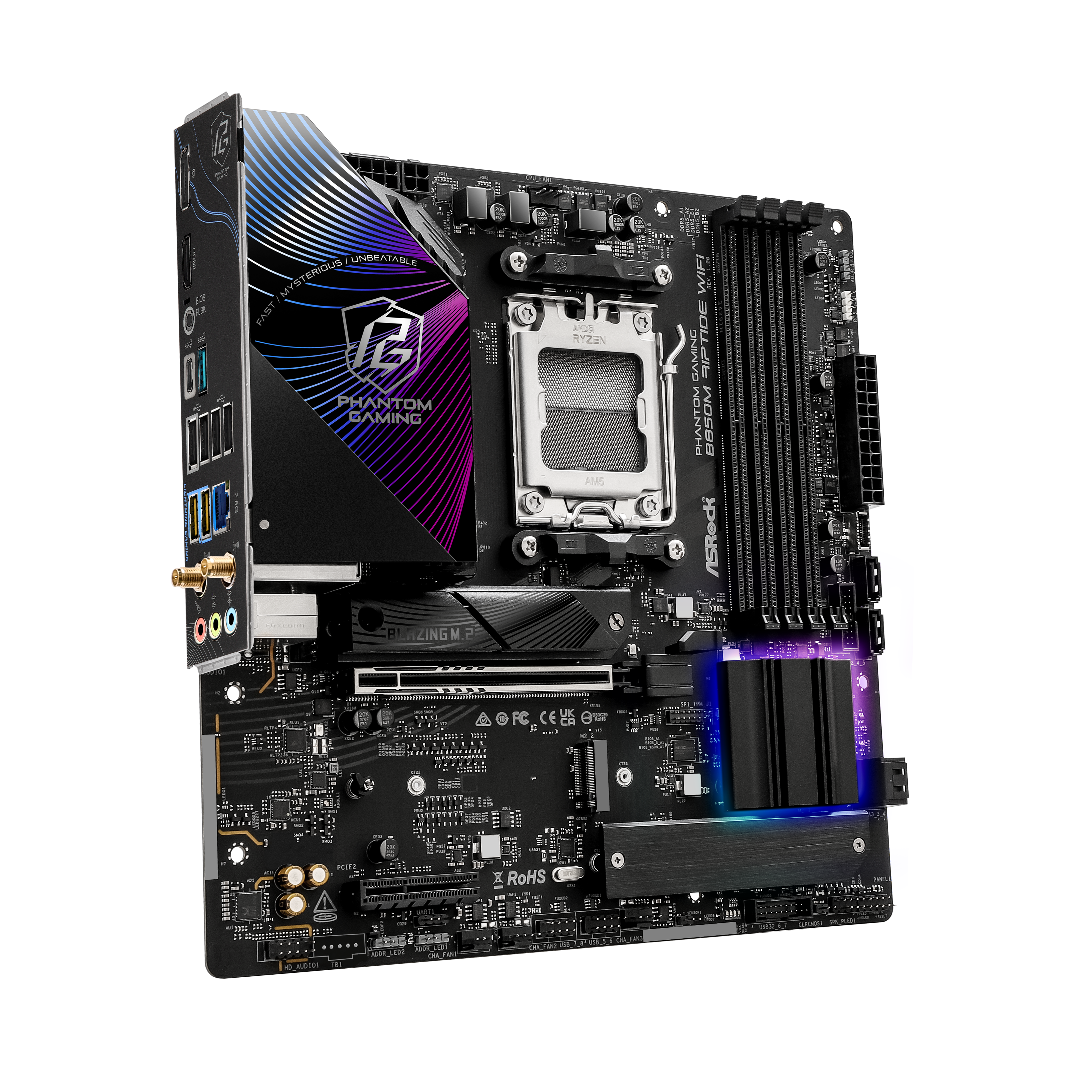 ASRock - Asrock B850M Riptide WiFi (Socket AM5) DDR5 mATX Motherboard