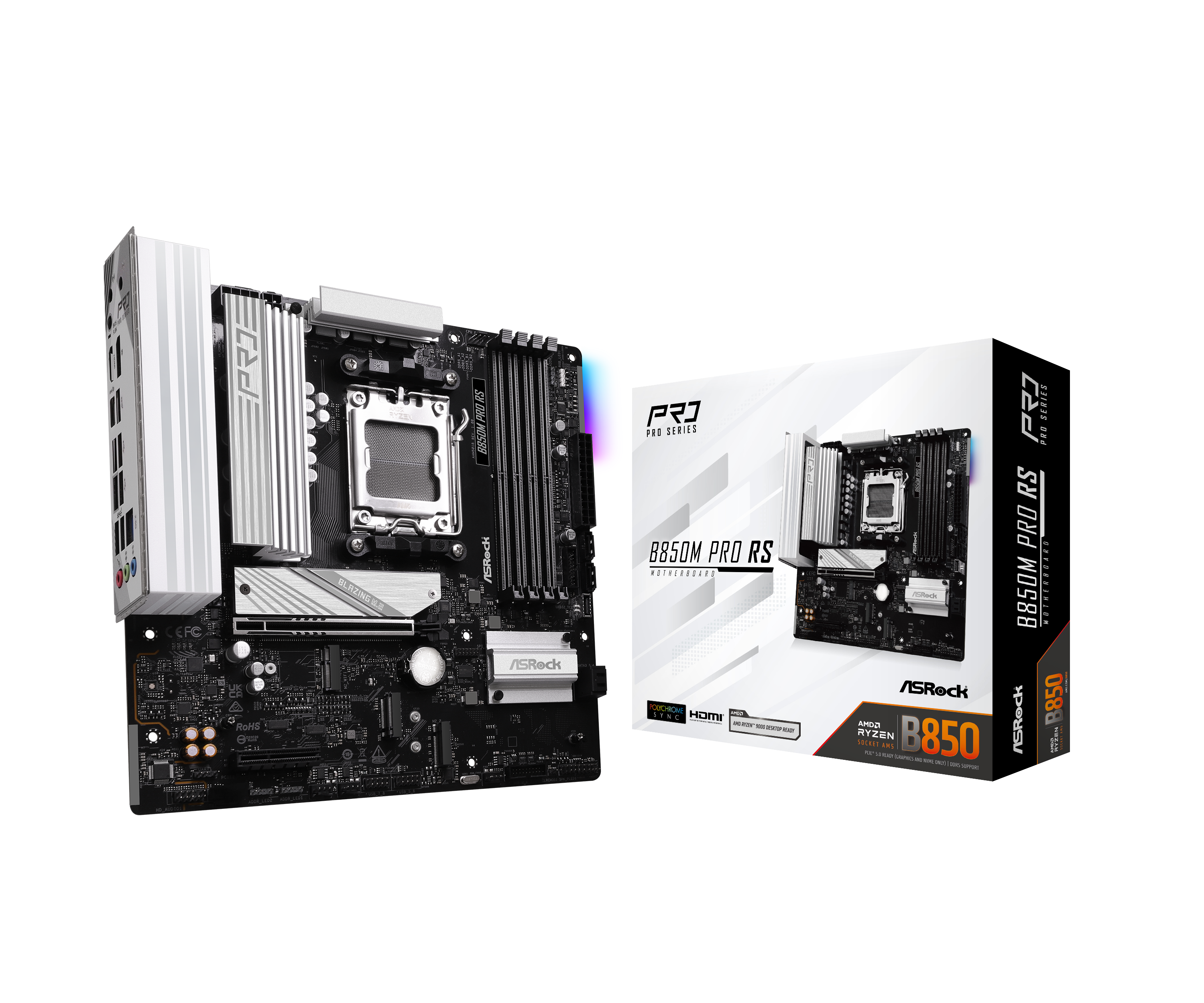 Asrock B850M Pro RS (Socket AM5) DDR5 mATX Motherboard