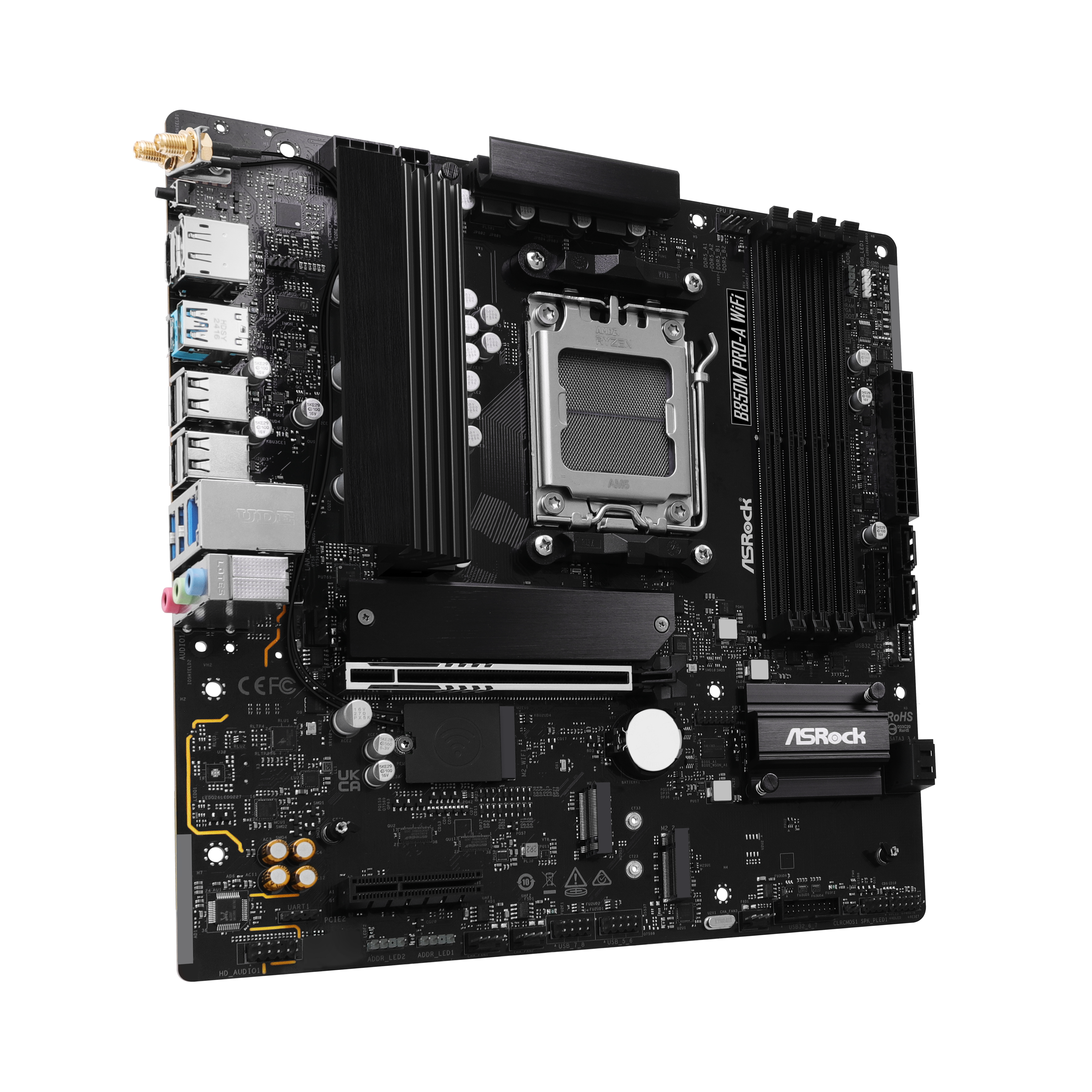 ASRock - Asrock B850M Pro-A WiFi (Socket AM5) DDR5 mATX Motherboard