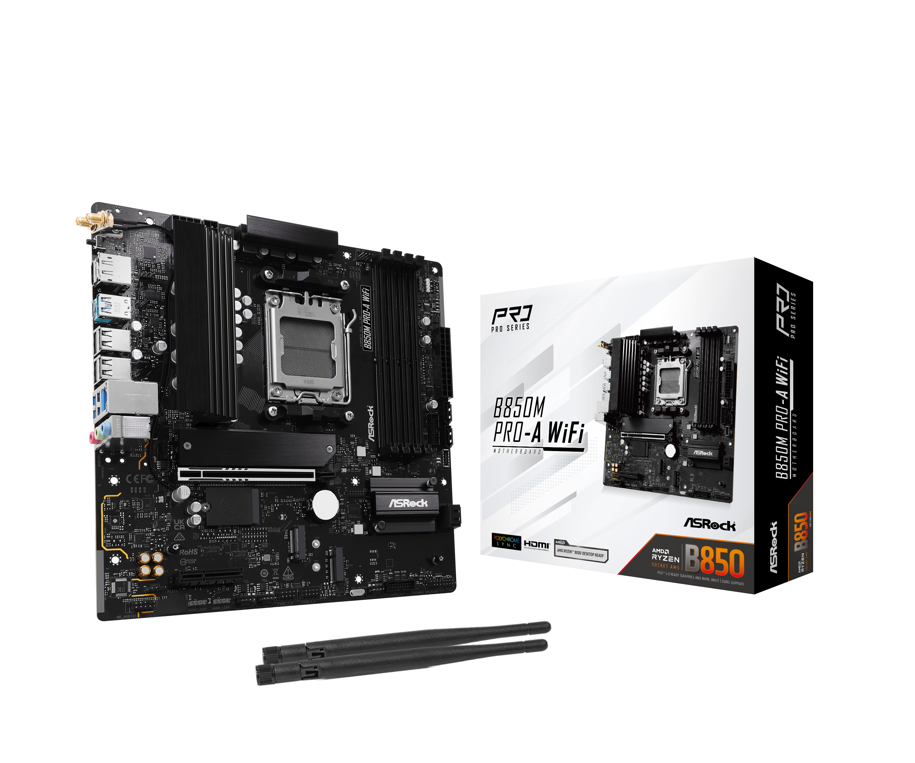 Asrock B850M Pro-A WiFi (Socket AM5) DDR5 mATX Motherboard