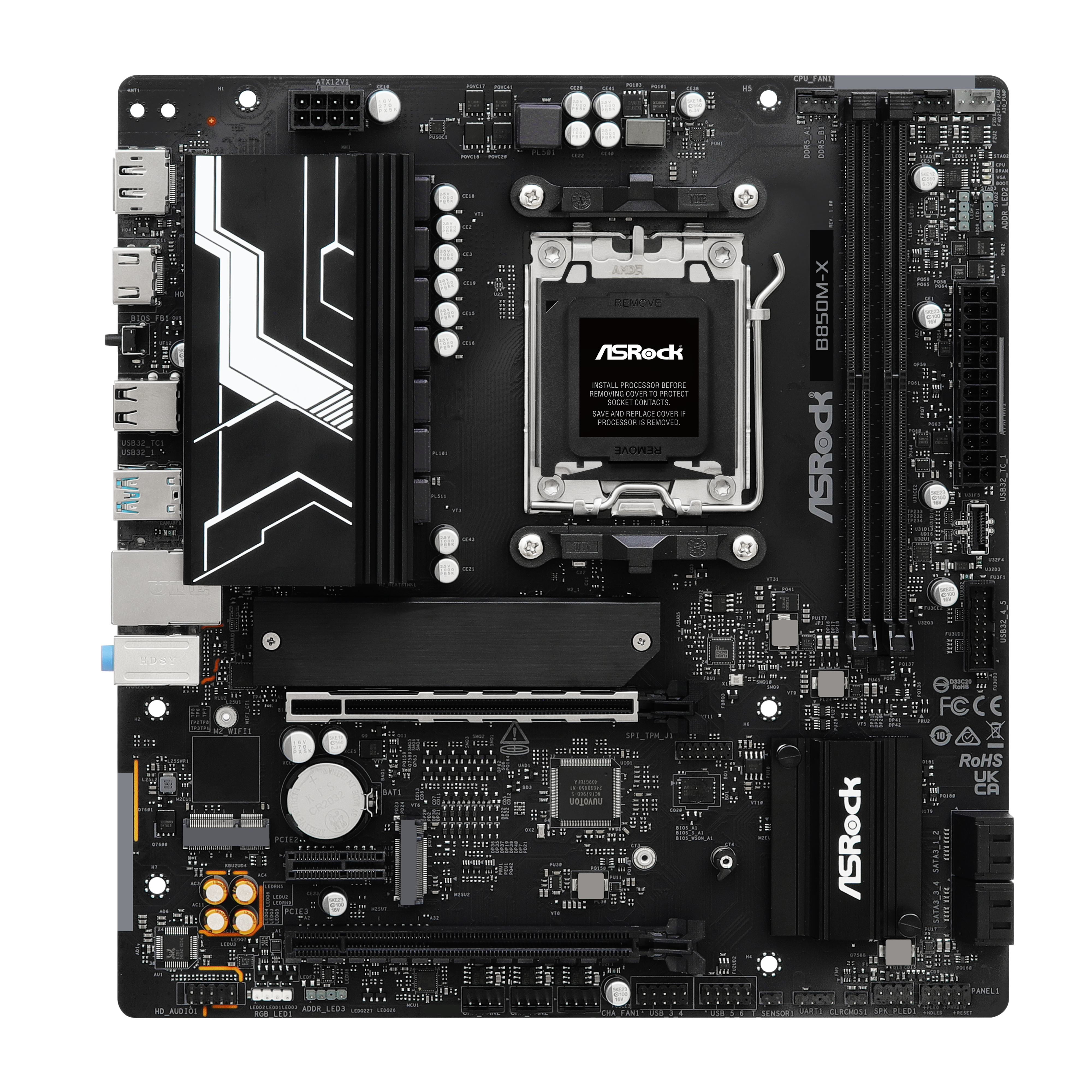 ASRock - Asrock B850M-X (Socket AM5) DDR5 mATX Motherboard