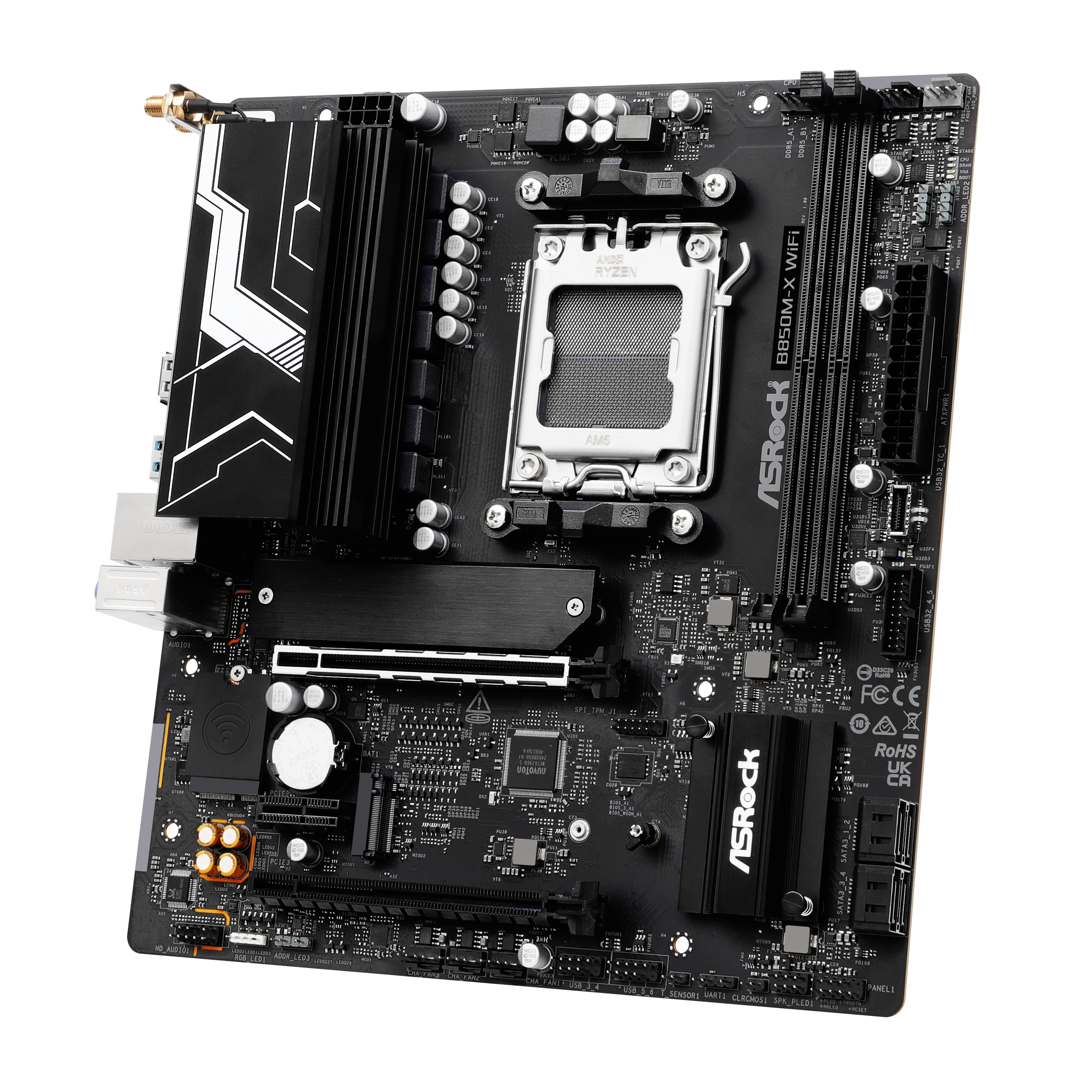 ASRock - Asrock B850M-X WiFi(Socket AM5) DDR5 mATX Motherboard