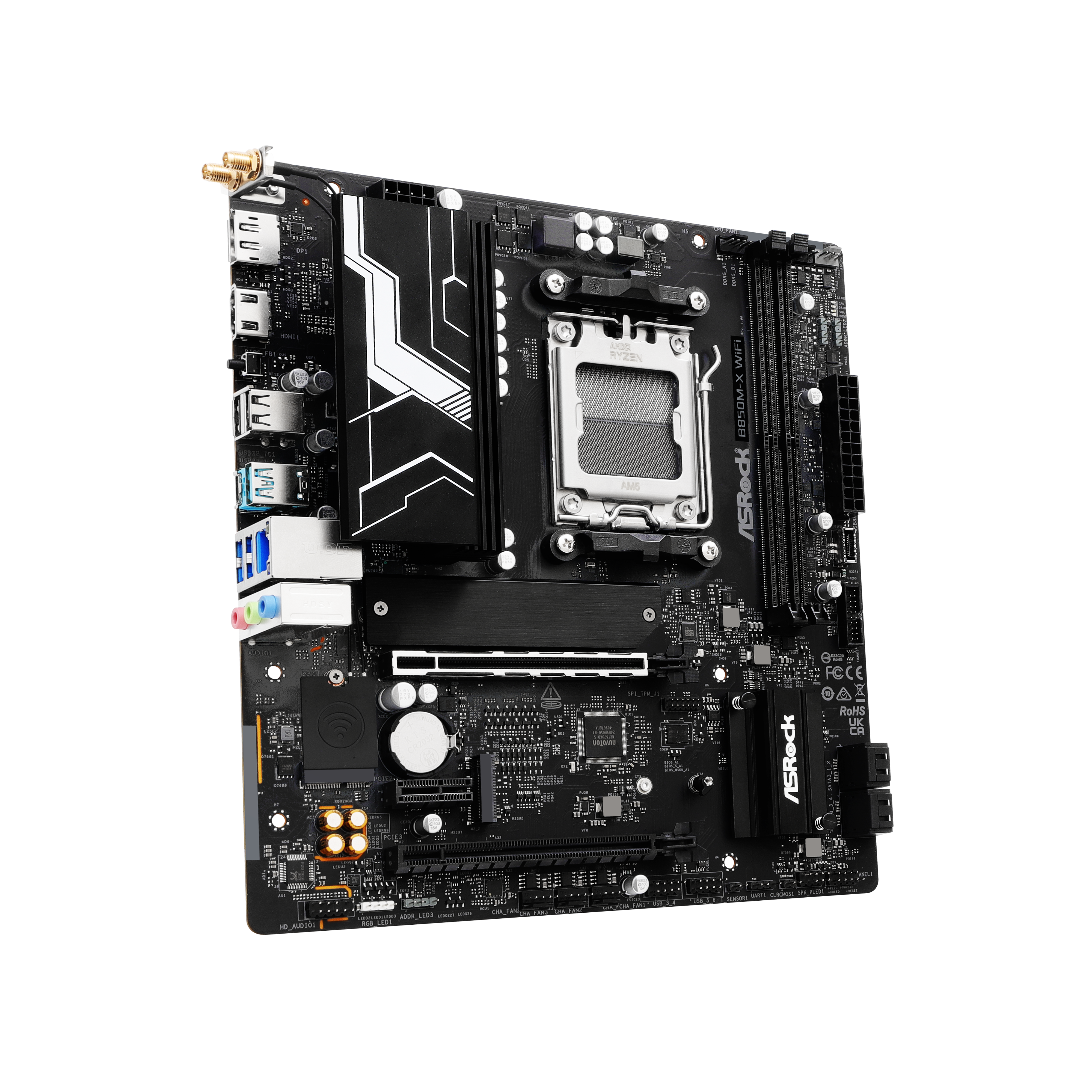 ASRock - Asrock B850M-X WiFi(Socket AM5) DDR5 mATX Motherboard