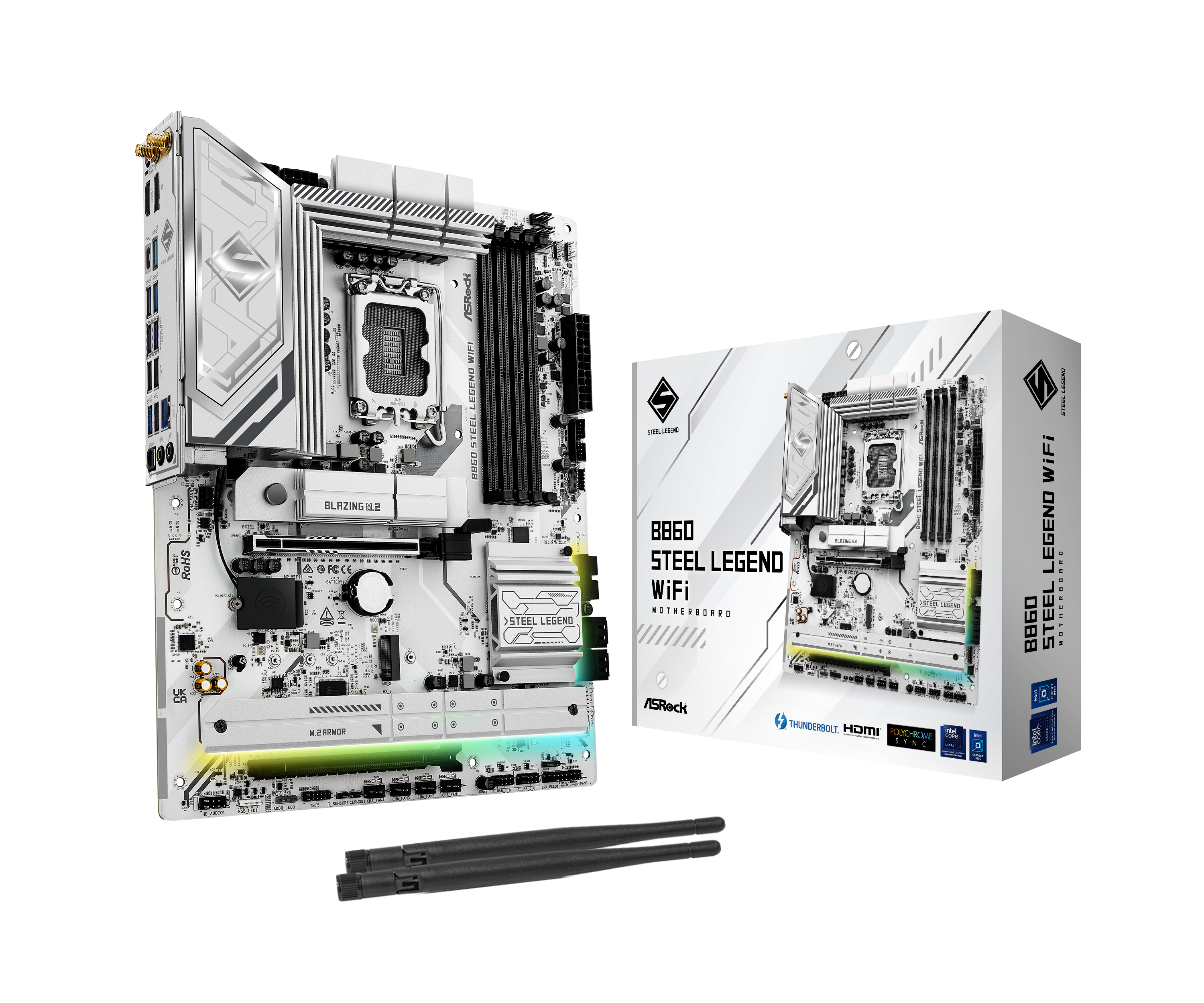 Asrock B860 Steel Legend WIFI (LGA 1851) DDR5 ATX Motherboard