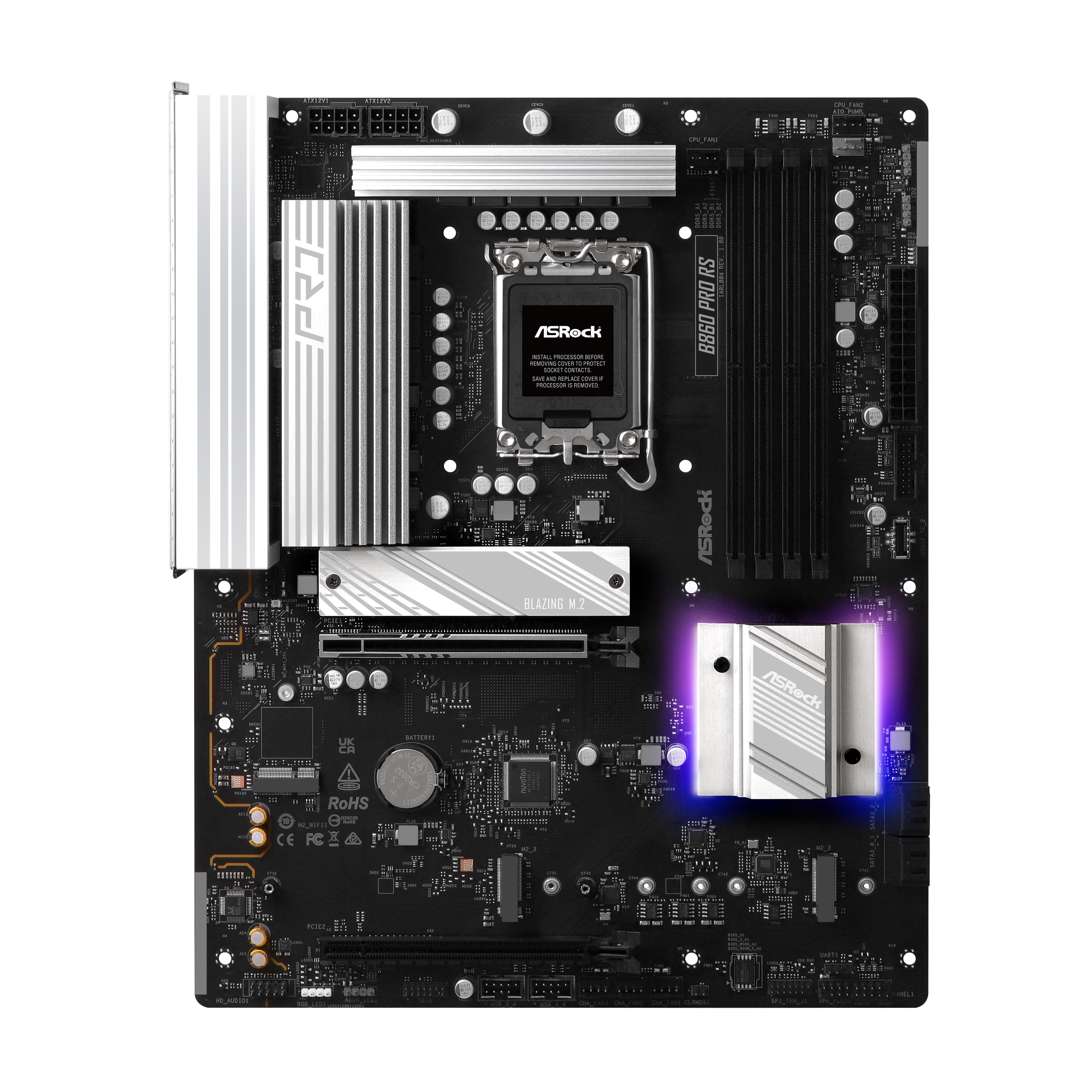 ASRock - Asrock B860 Pro RS (LGA 1851) DDR5 ATX Motherboard