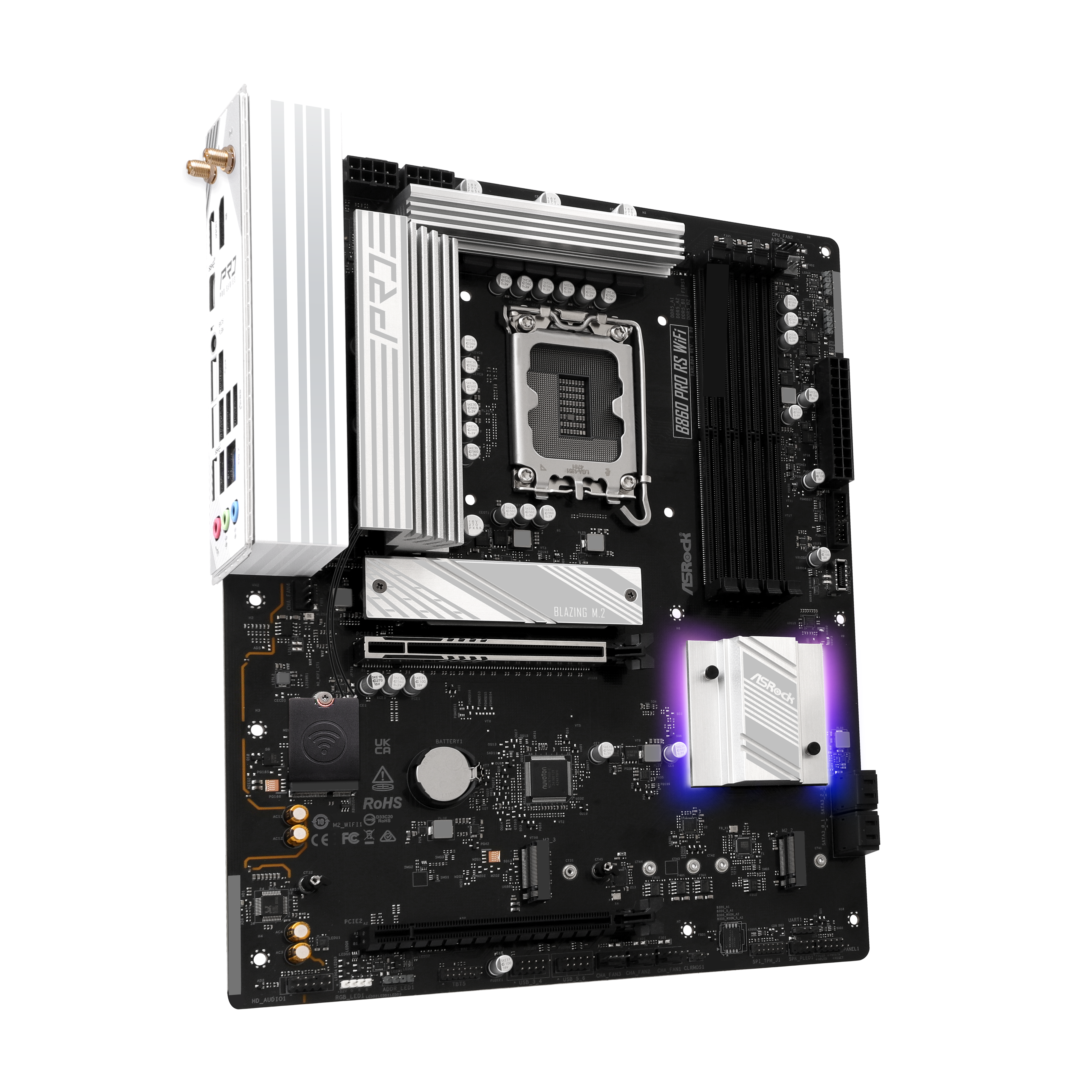 ASRock - Asrock B860 Pro RS WIFI (LGA 1851) DDR5 ATX Motherboard