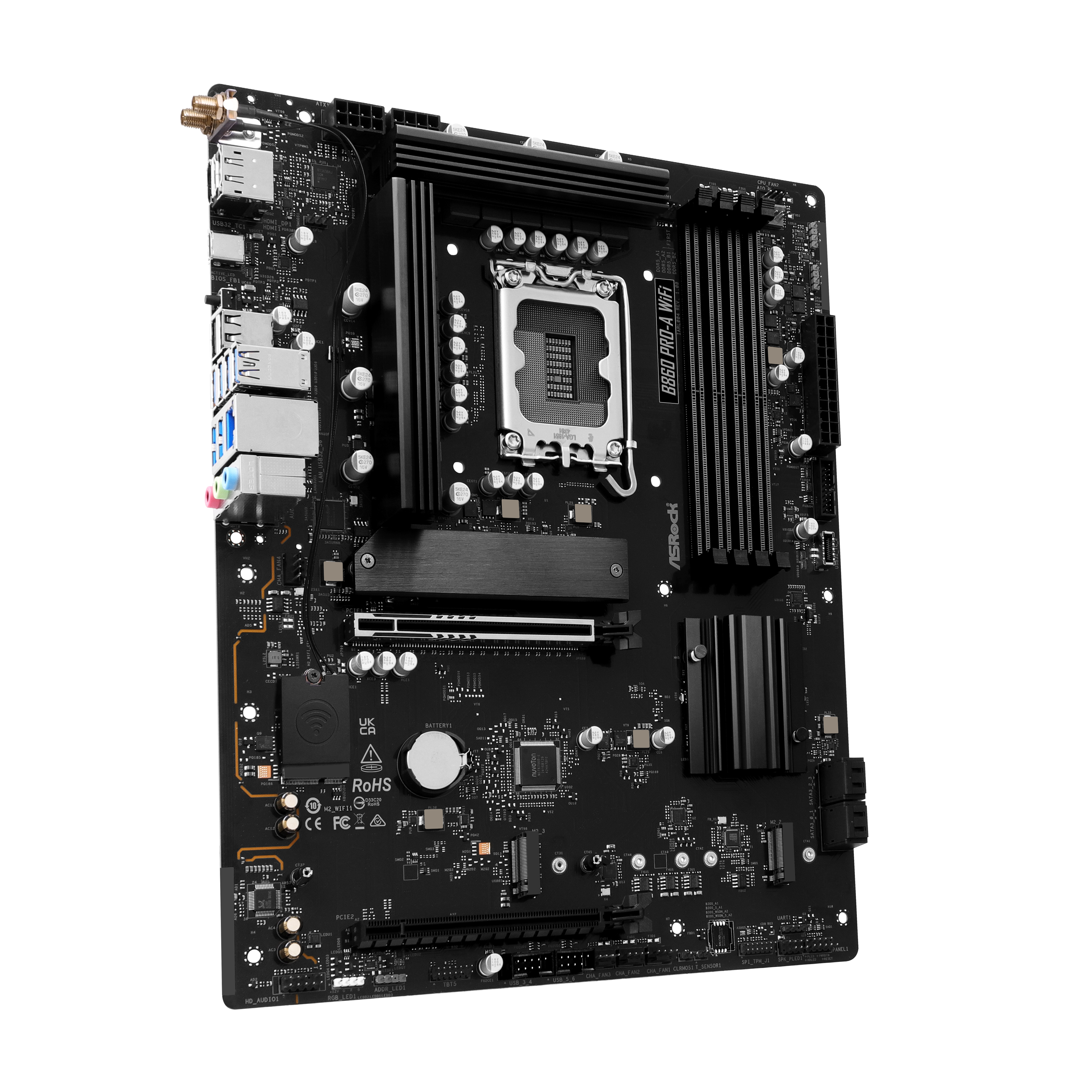 ASRock - Asrock B860 Pro-A WIFI (LGA 1851) DDR5 ATX Motherboard